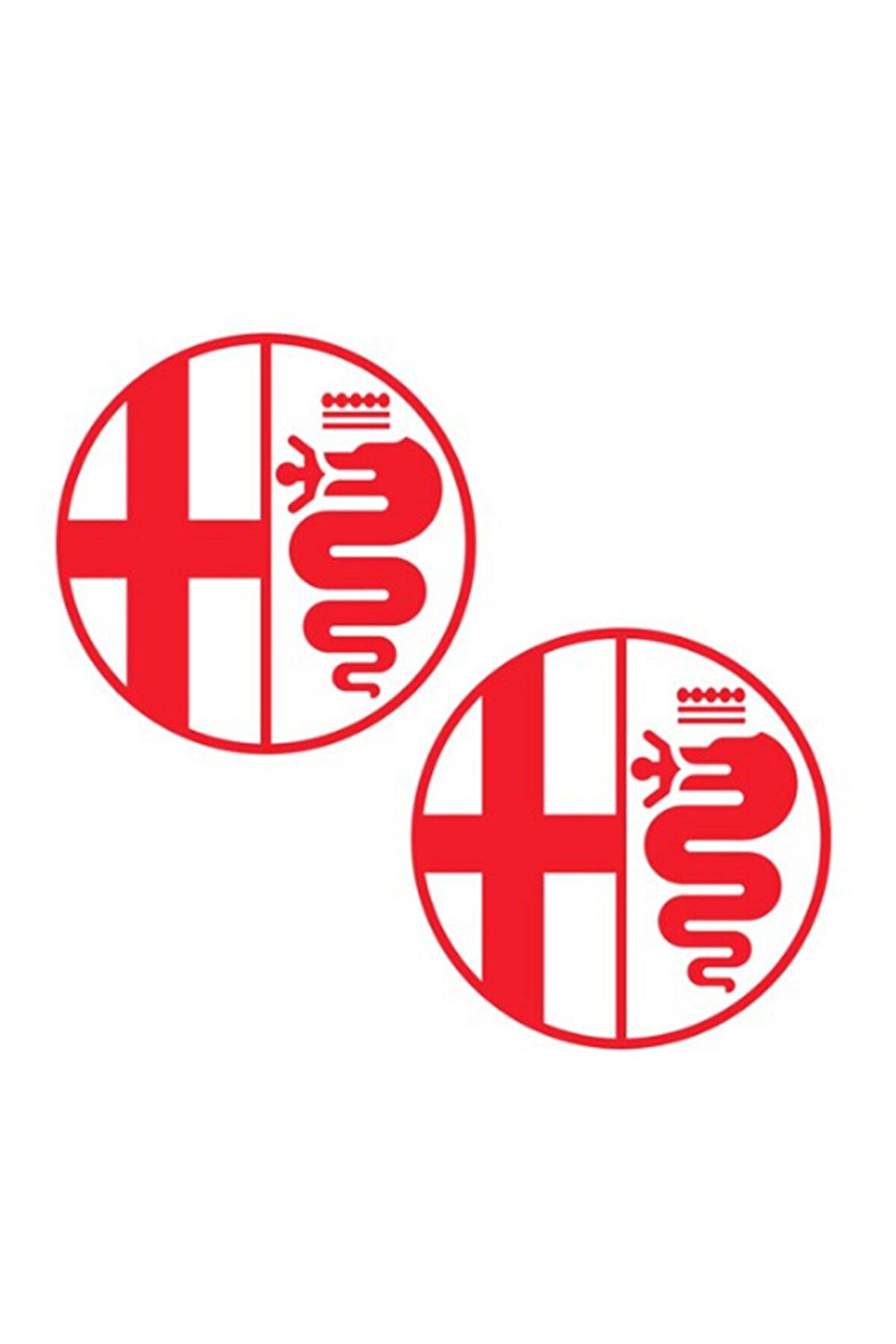 Alfa Romeo Otomobil Yan Kapı Logo Sticker Etiket Modeli