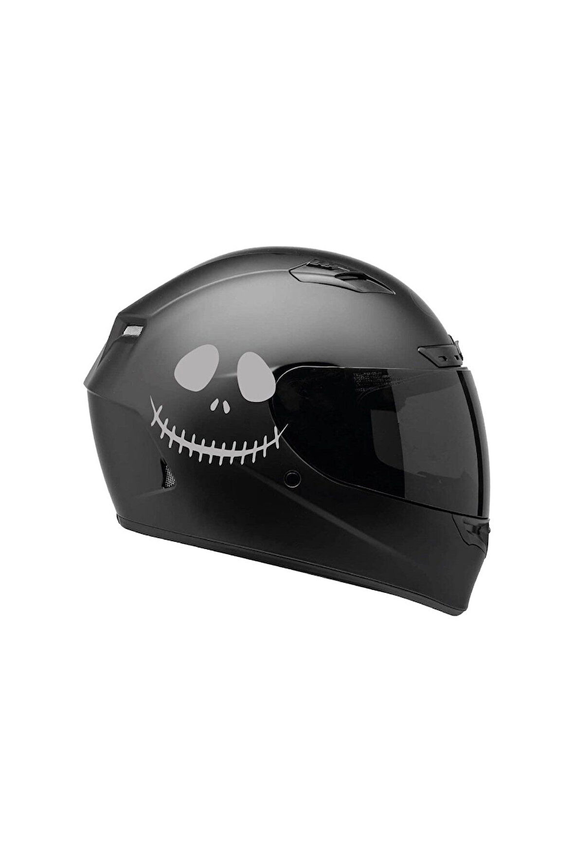 Tek Renk Soytarı (Clown Helmet Stickers) Kask Sticker Etiket Modeli