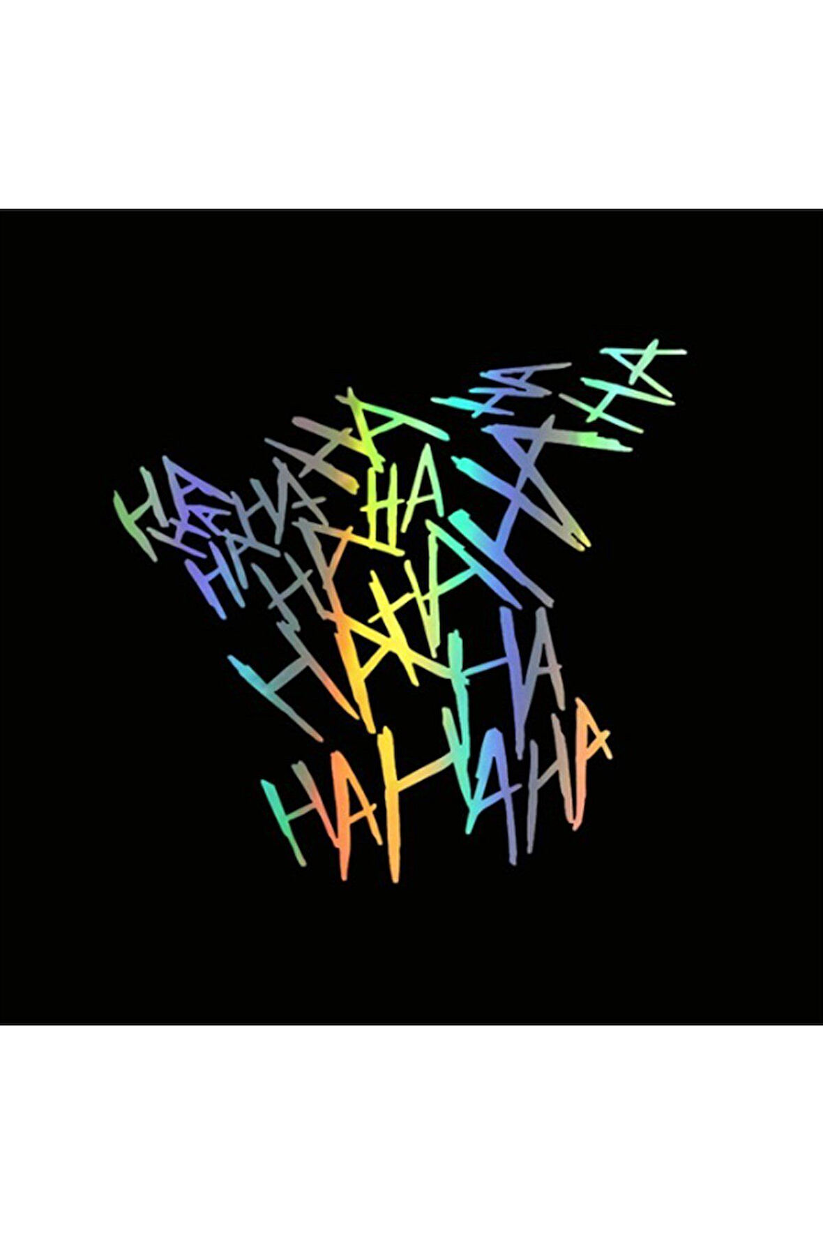 Hologram Motosiklet Ha Ha Ha Sticker Etiket Modeli