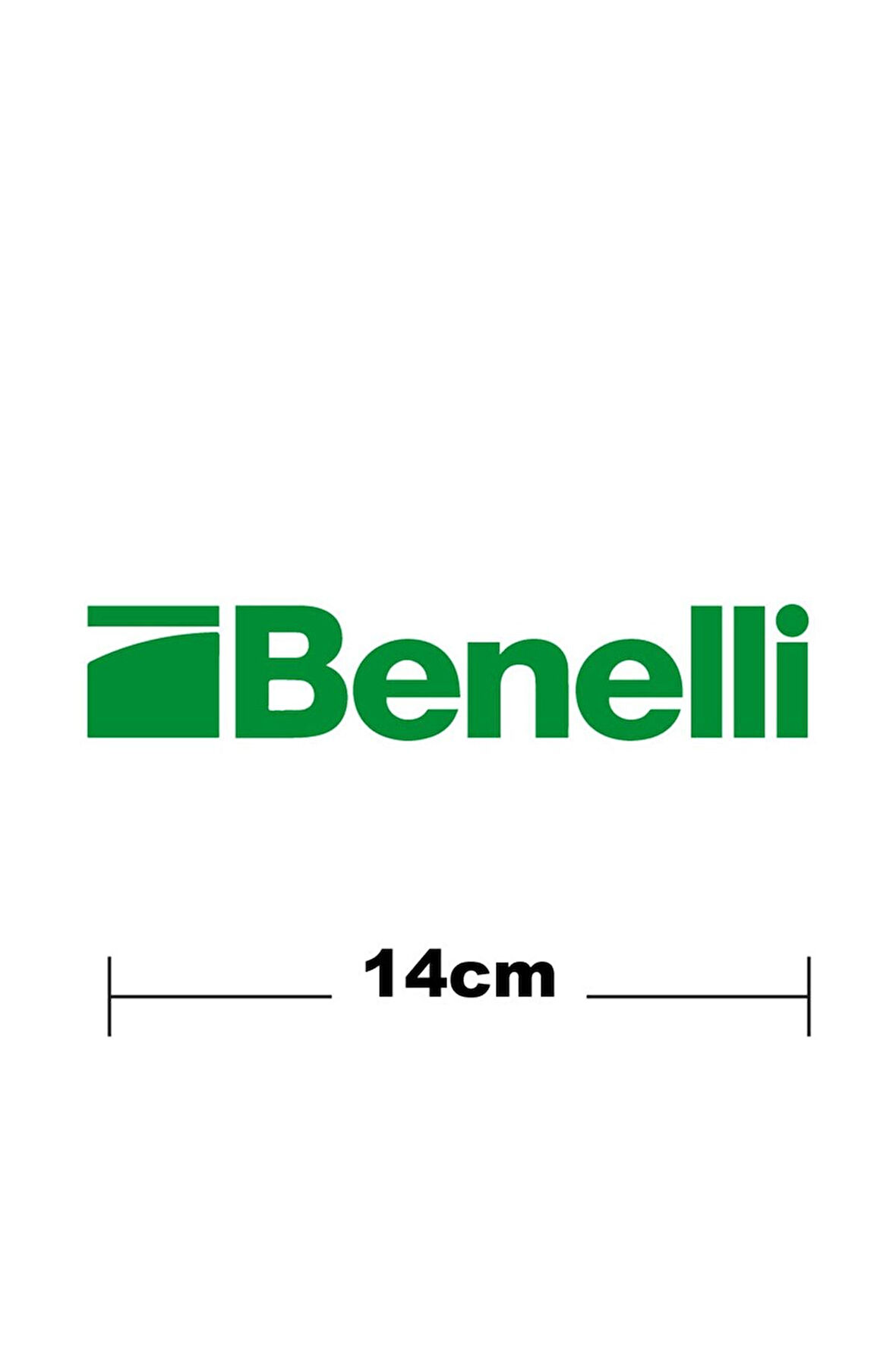 Benelli Logo Yazı Sticker Etiket Tek Renk