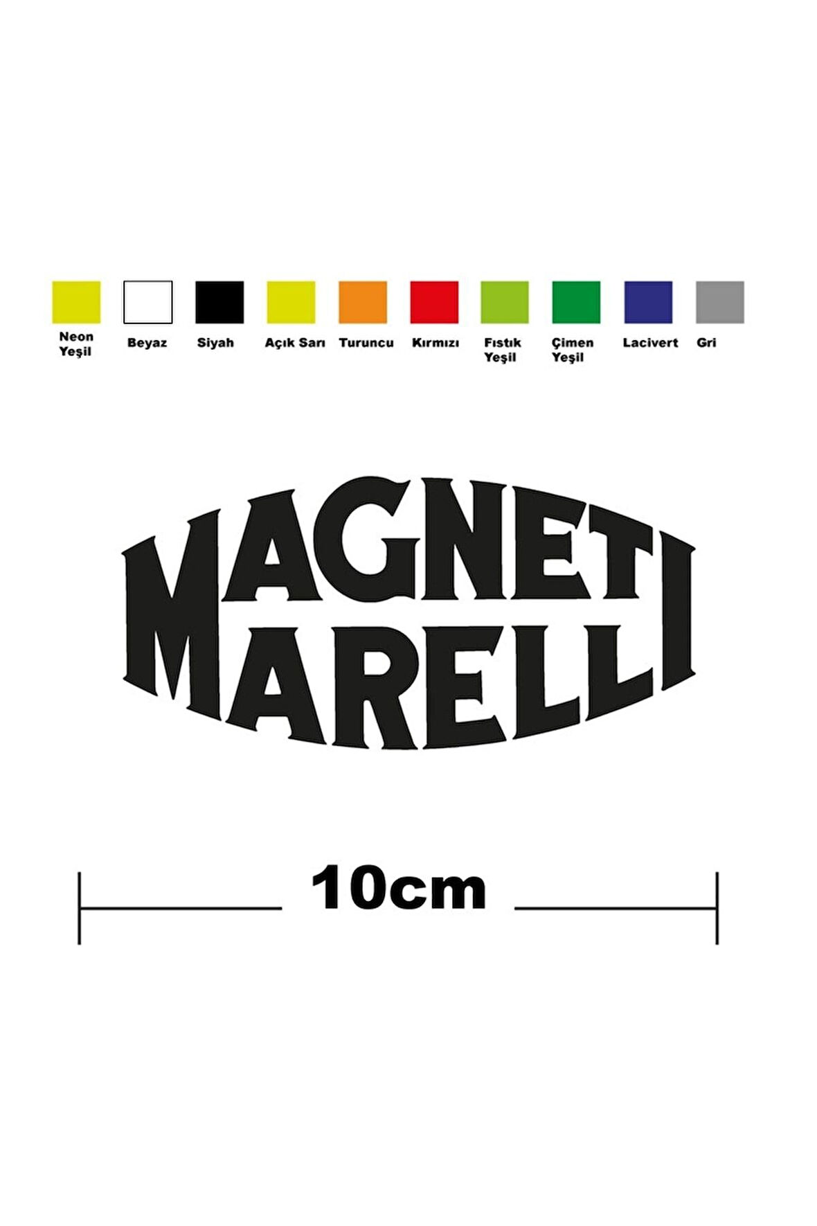Magnetli Marallis Sponsor Marka Tek Renk Sticker Etiket