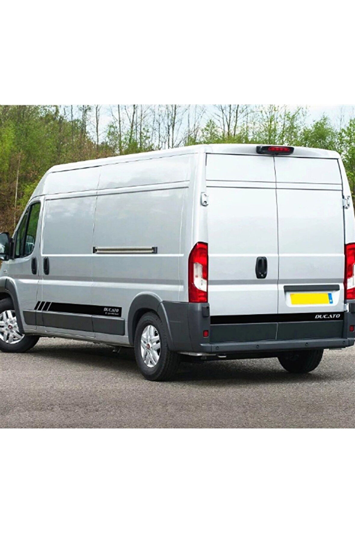 Fiat Ducato Yan Kapı ve Arka Kapı Şerit Sticker Etiket Modeli