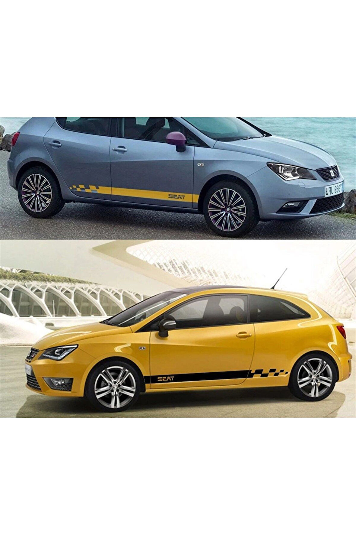 Seat Yazılı Yan Kapı Sticker Etiket Modeli