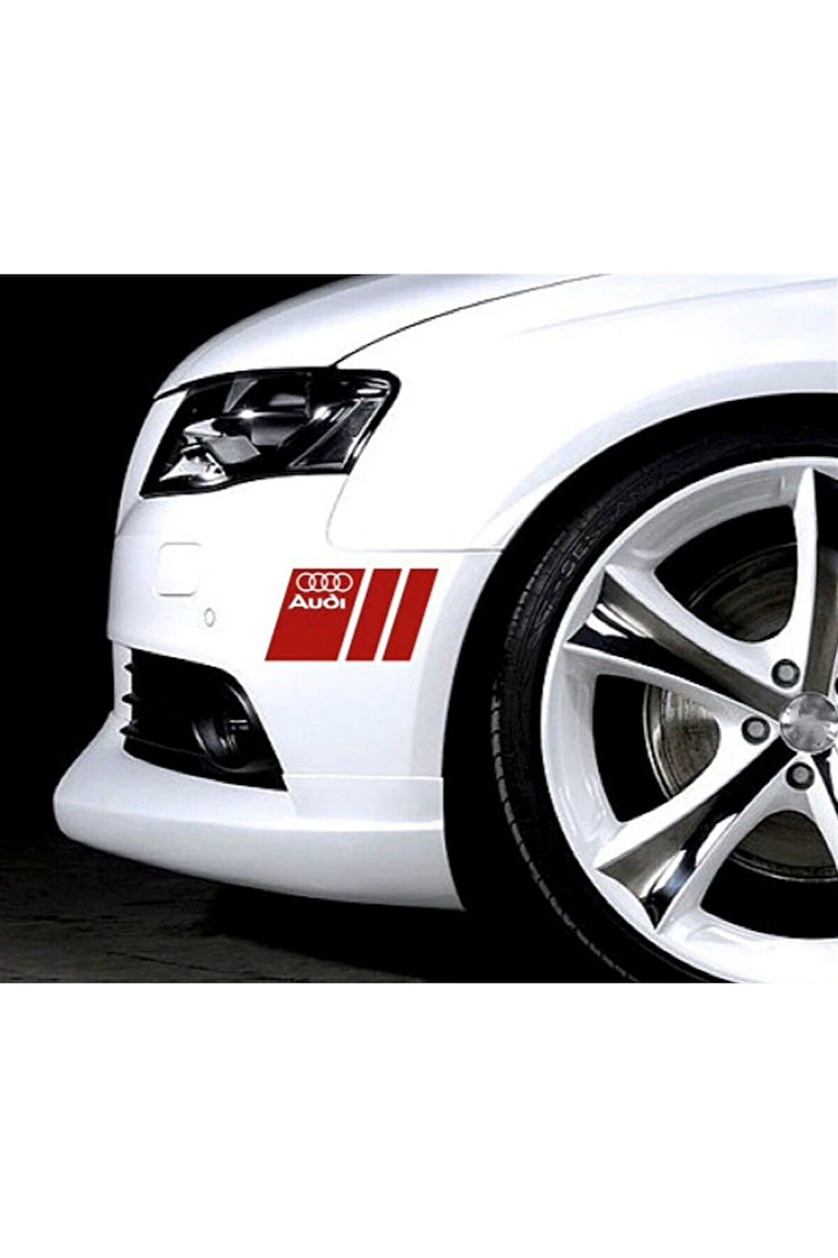 Audi Yan Kapı Logo Ve Yazı Detaylı Sticker Etiket