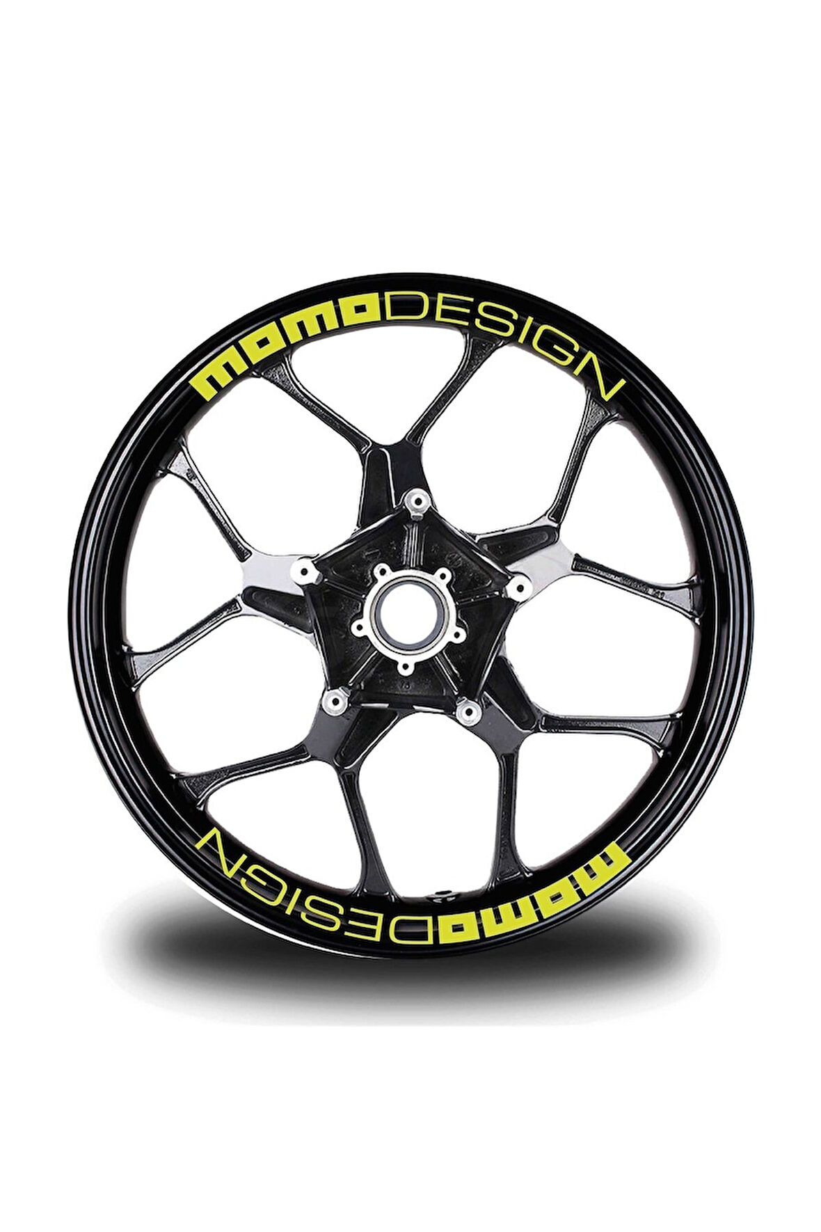 The Dark Side Of Japan Yazılı Neon Sarı Arka Maşa Sticker Etiket