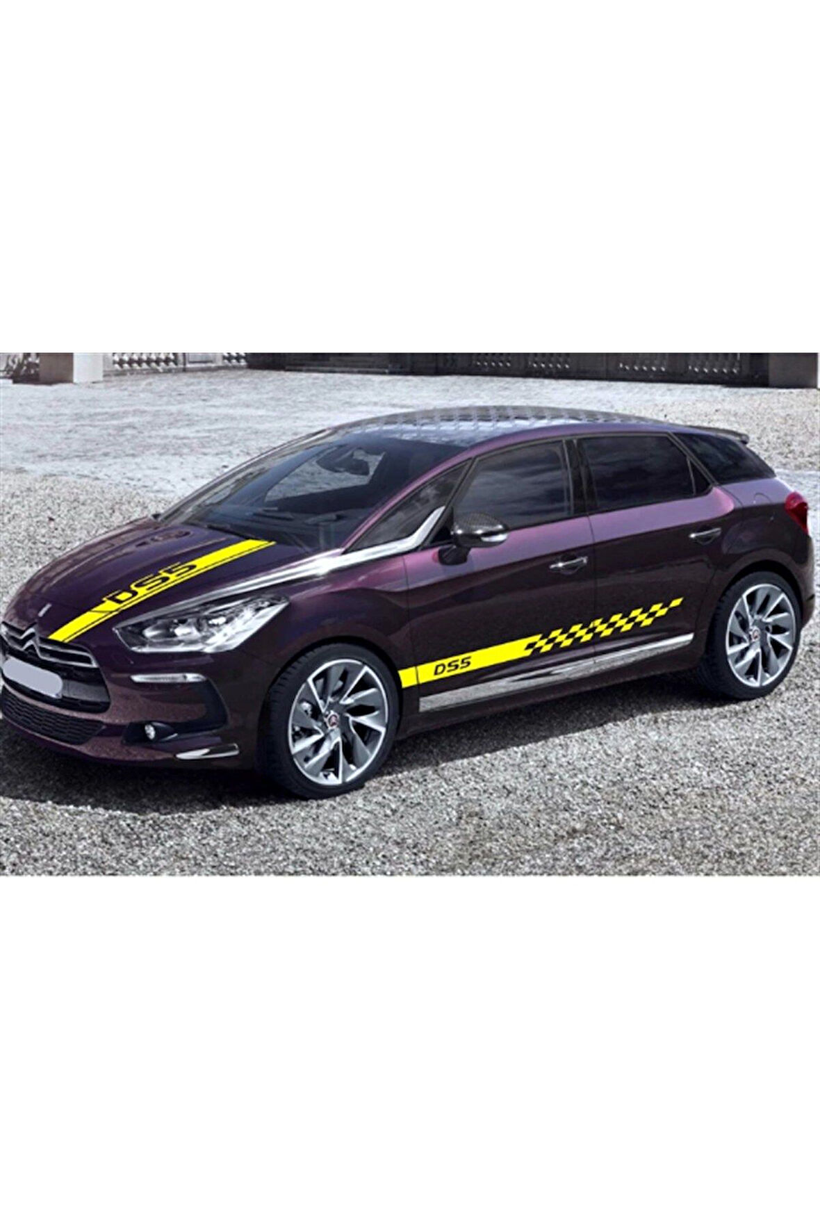 Citroen Ds5 Ön Kaput + Yan Kapı Sticker Etiket Modeli