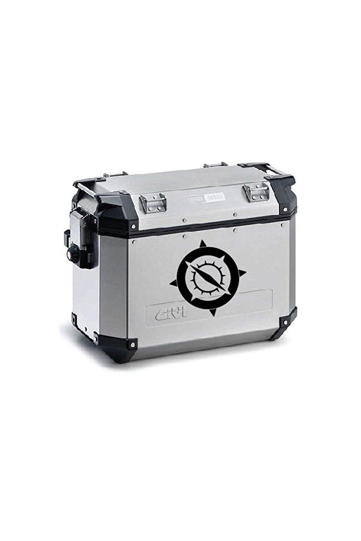 Pusula Desenli Motosiklet Çanta Sticker Etiket Modeli 4