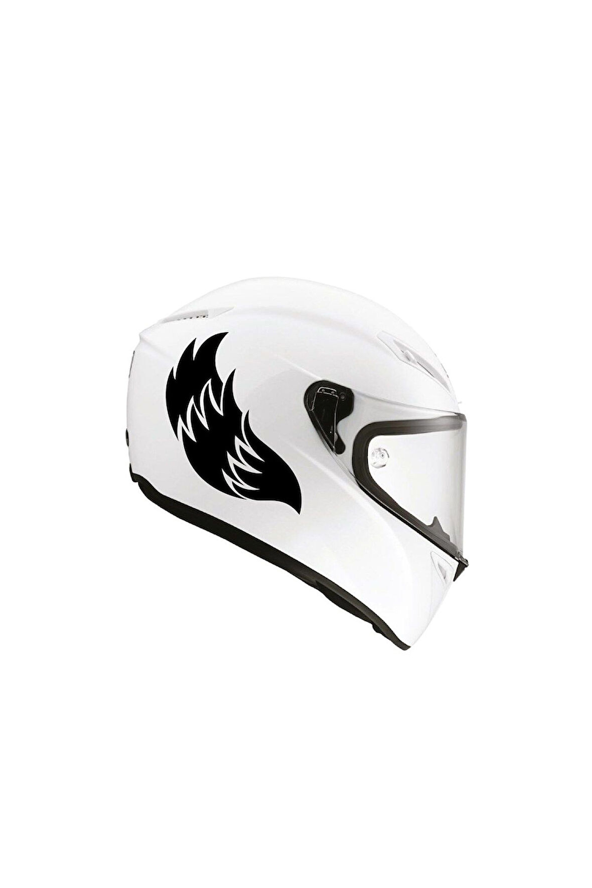 Tek Renk Kanat ( Wing Helmet Stickers ) Kask Sticker Etiket Modeli 3