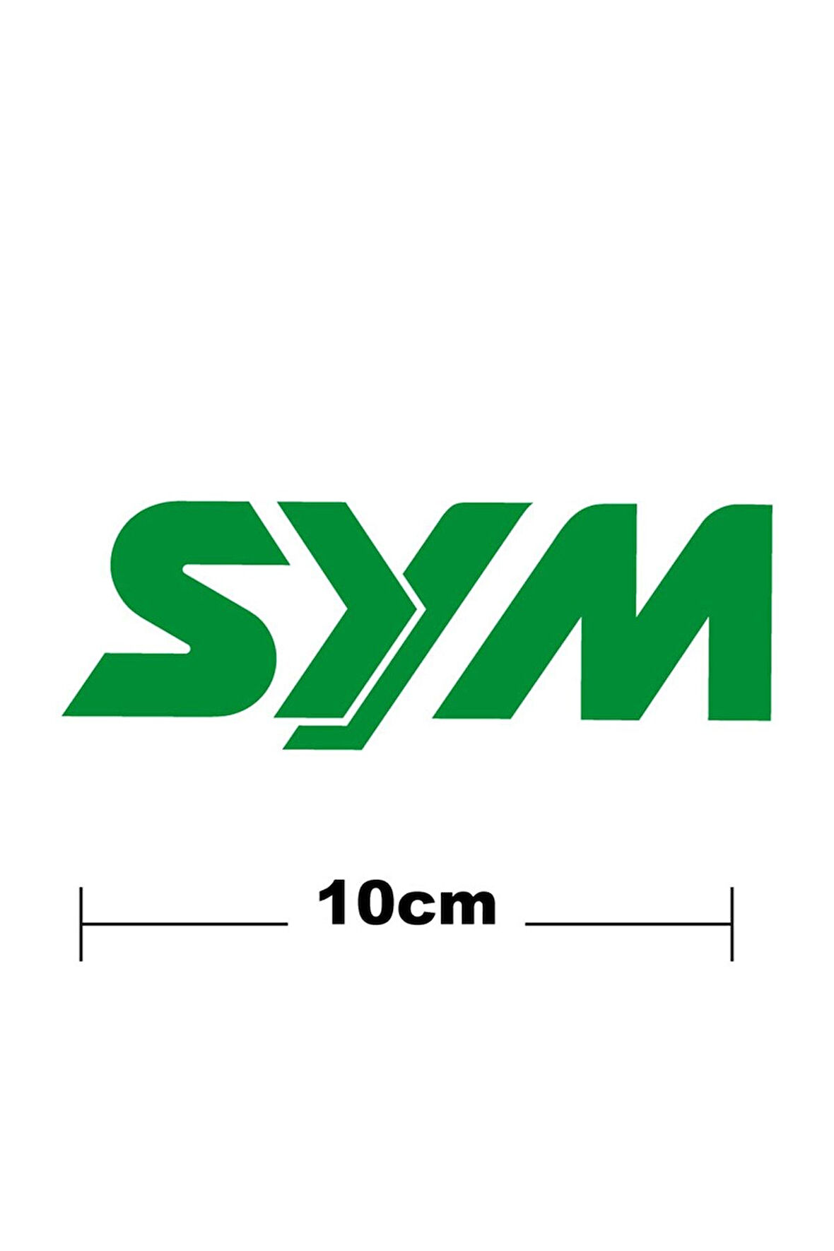 Sym Logo Yazı Sticker Etiket Tek Renk