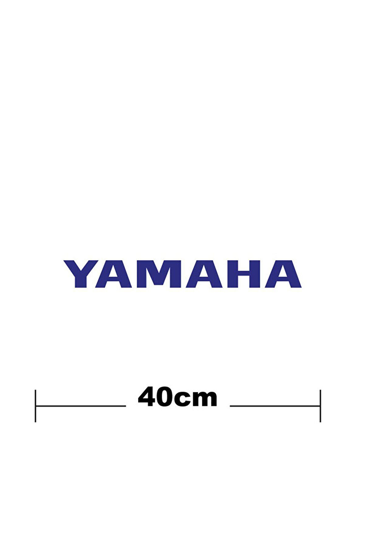 Yamaha Logo Yazı Sticker Etiket Tek Renk