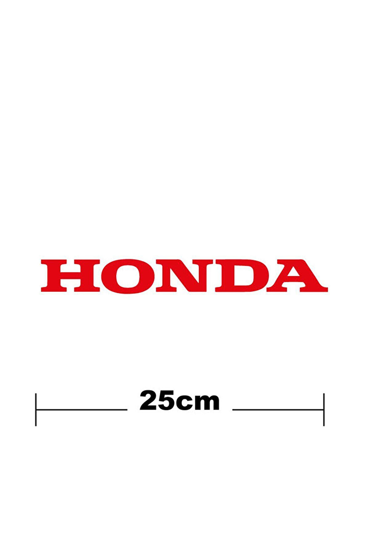 Honda Logo Yazı Sticker Etiket Tek Renk