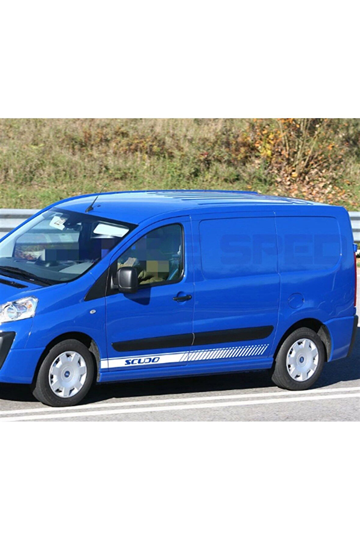 Fiat Scudo Yan Kapı Şerit Sticker Etiket Modeli