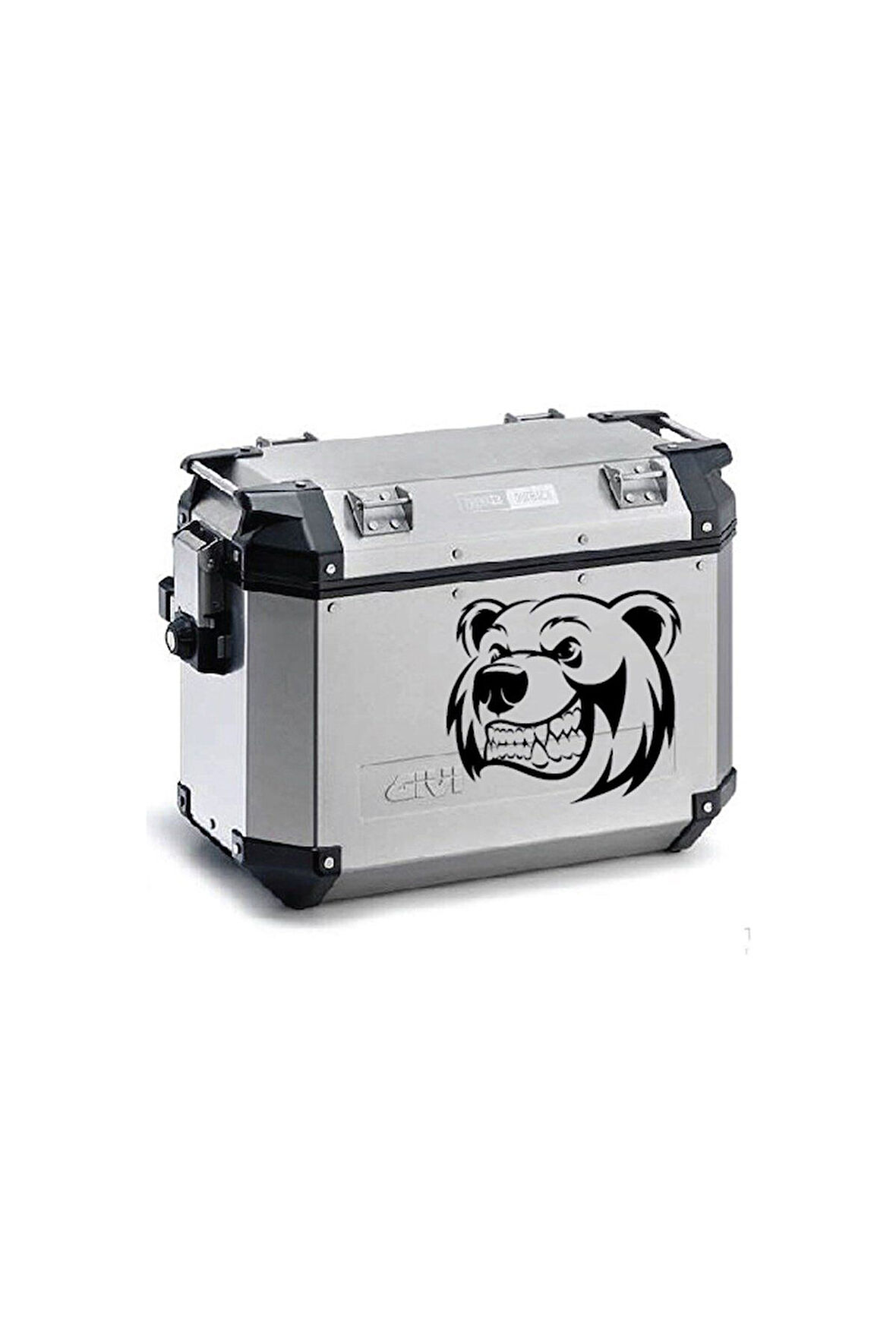 Ayı Desenli Motosiklet Çanta Sticker Etiket Modeli - 5