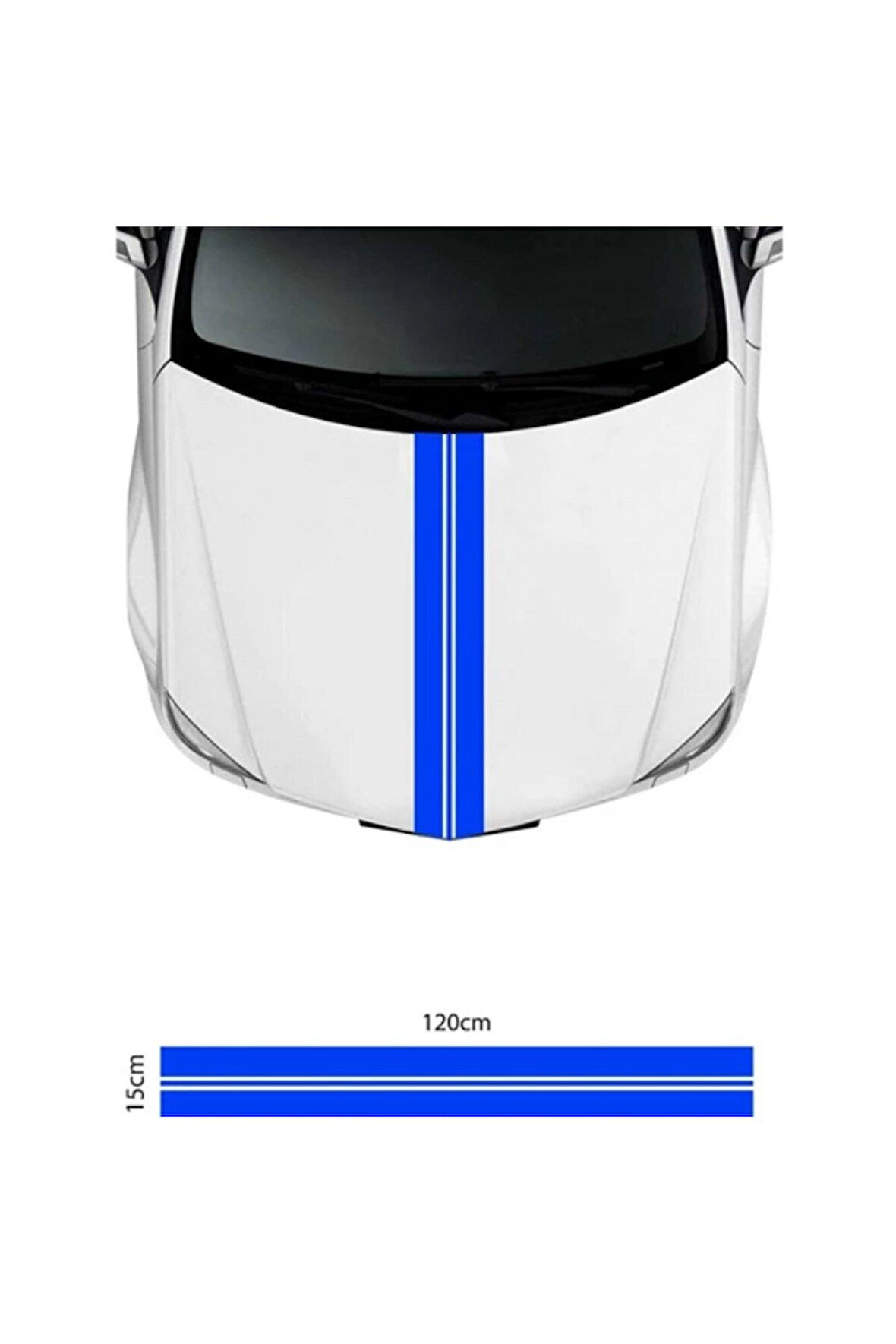 Ön Kaput Renkli Şerit Sticker Sticker Etiket Modeli