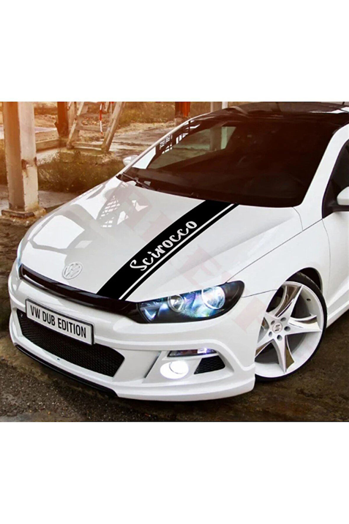 Volkswagen Scirocco Ön Kaput Sticker Etiket Modeli