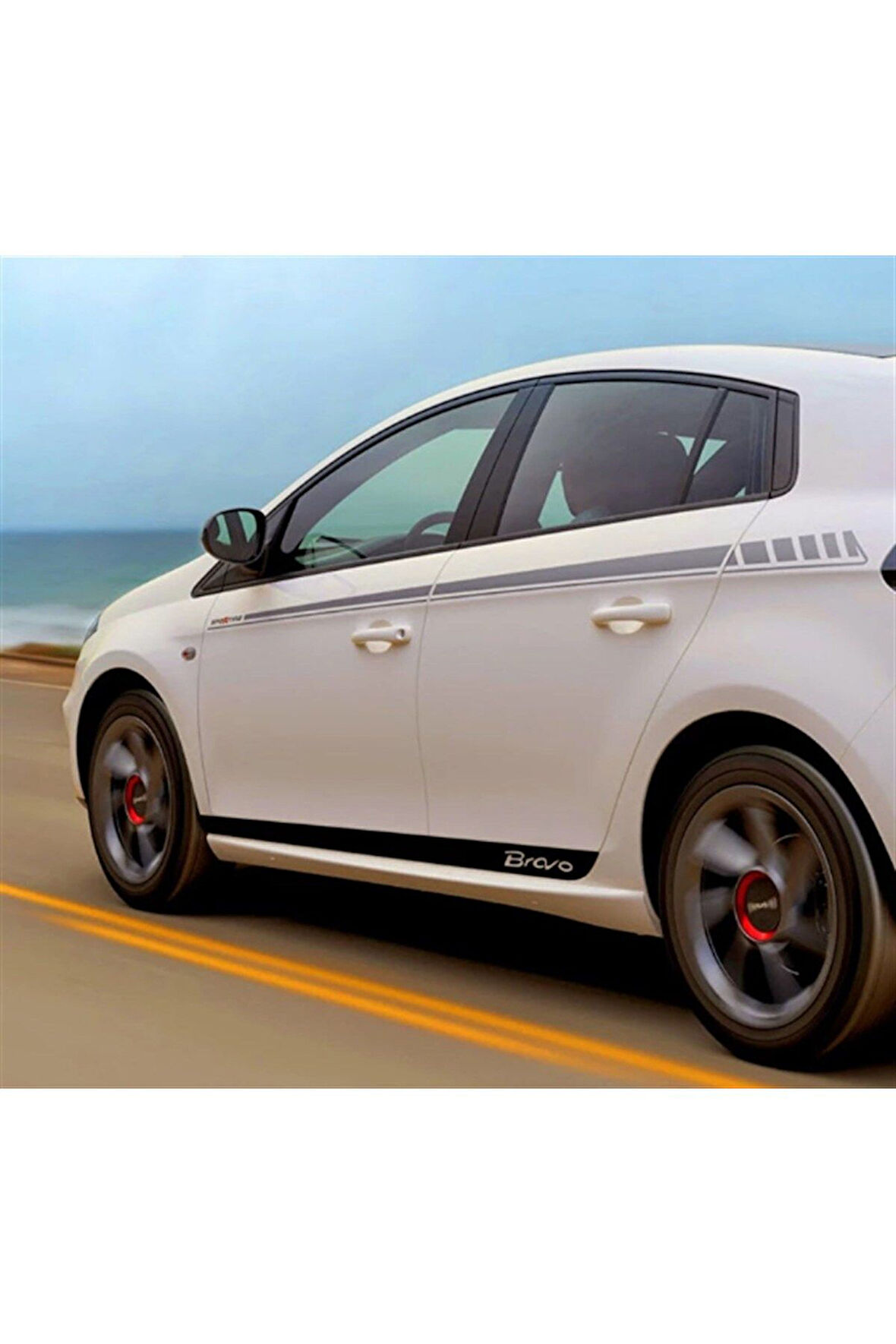 Fiat Bravo Yan Kapı Şerit Sticker Etiket Modeli