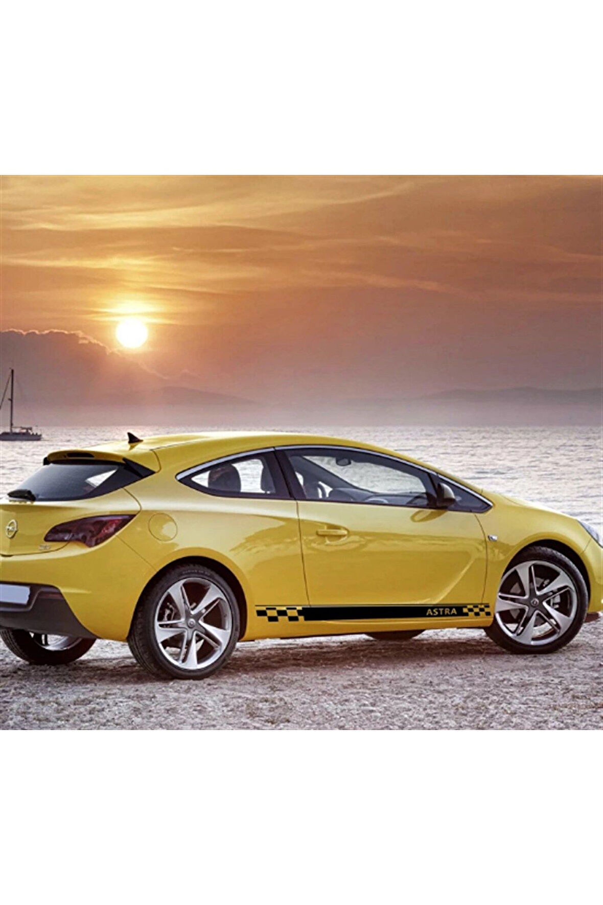 Opel Astra Yan Kapı Sticker Etiket Modeli