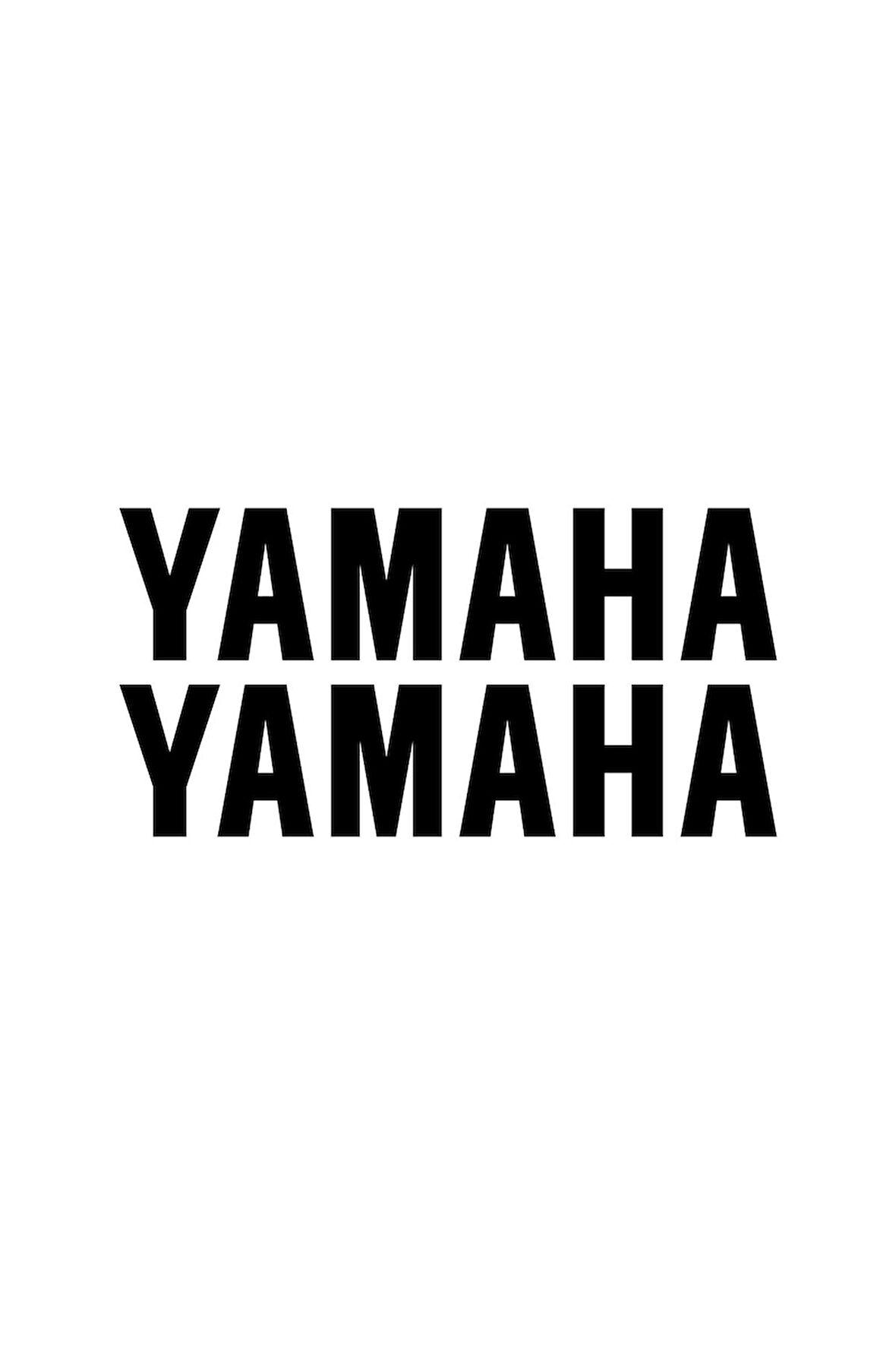 YAMAHA Yazılı Mini Sticker Etiket Modeli