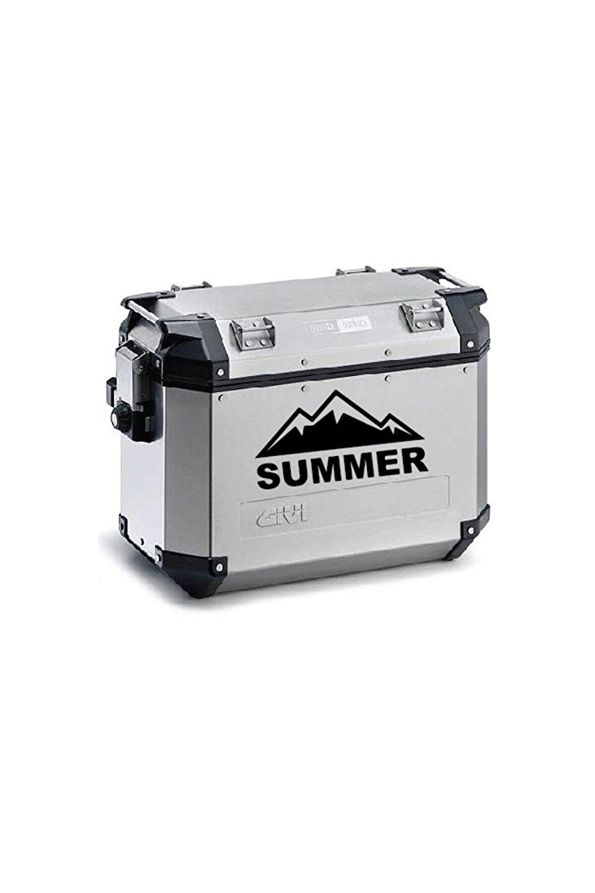 Summer Desenli Motosiklet Çanta Sticker Etiket Modeli