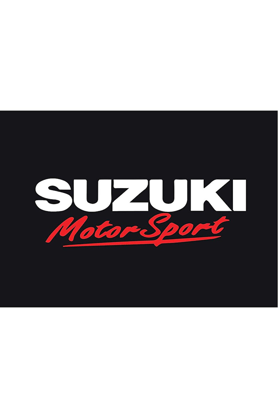 Suzuki Motor Sport Çift Renkli Sticker Etiket Modeli