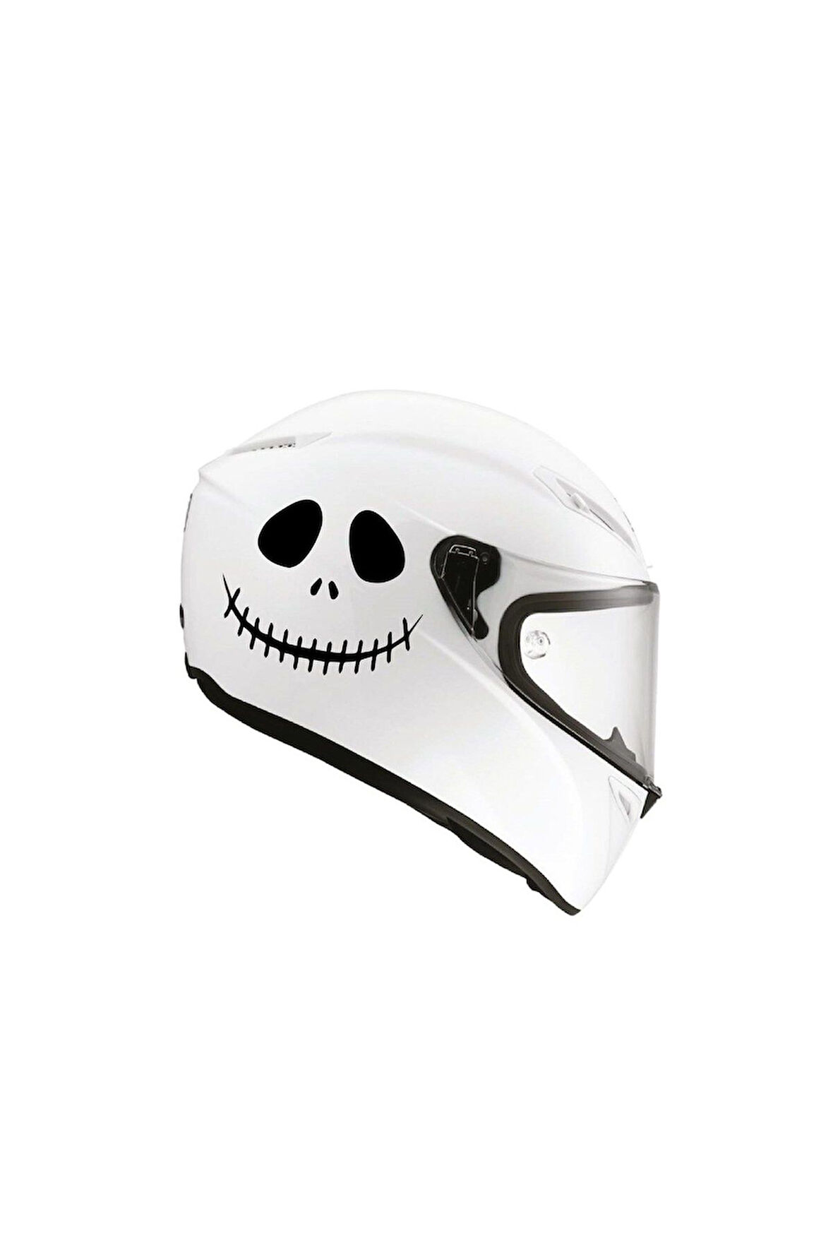 Tek Renk Soytarı (clown Helmet Stickers) Kask Sticker Etiket Modeli