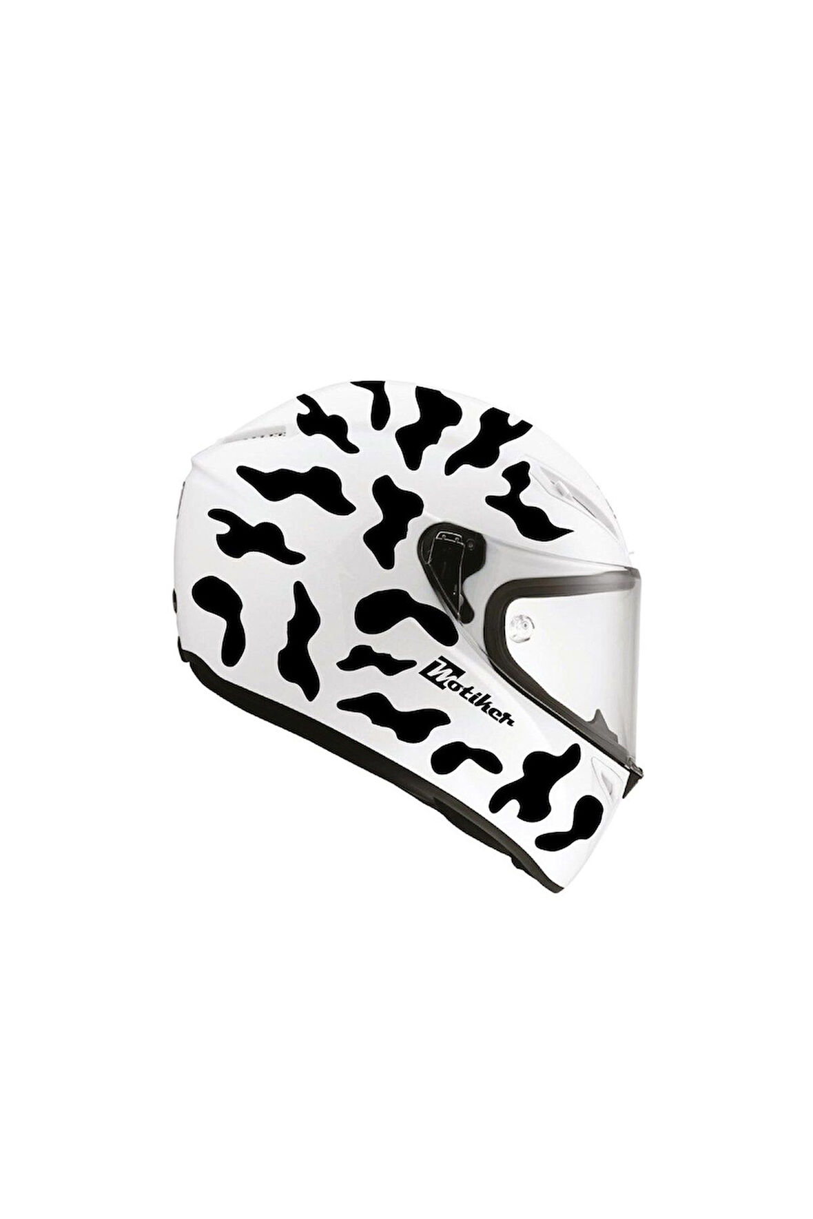 Siyah Kamuflaj Kask Sticker Modeli