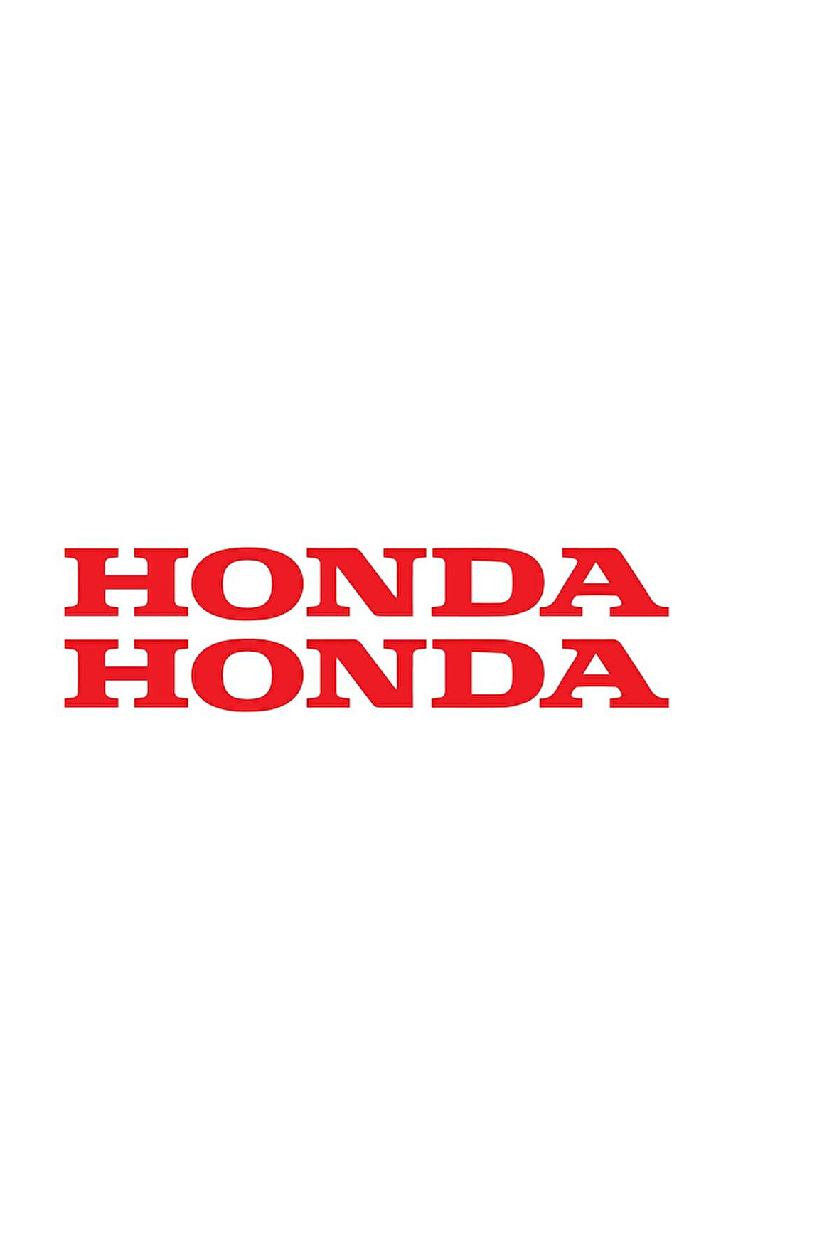 27 cm Honda Yazılı Mini Sticker Etiket Modeli