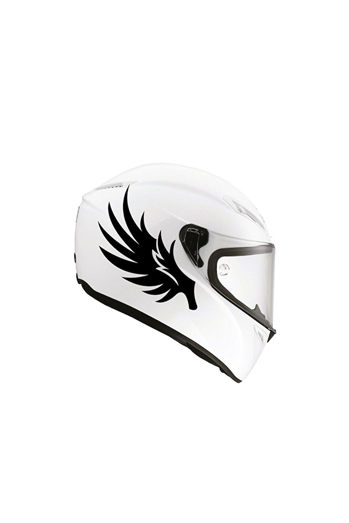 Tek Renk Kanat ( Wing Helmet Stickers ) Kask Sticker Etiket Modeli 2