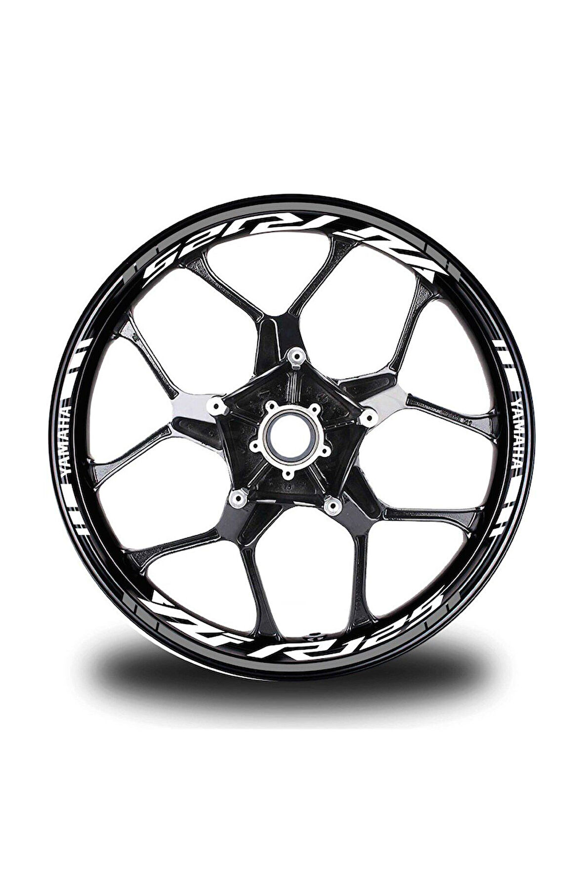 Gri Yamaha YZF R125 Takım Jant Sticker Etiket