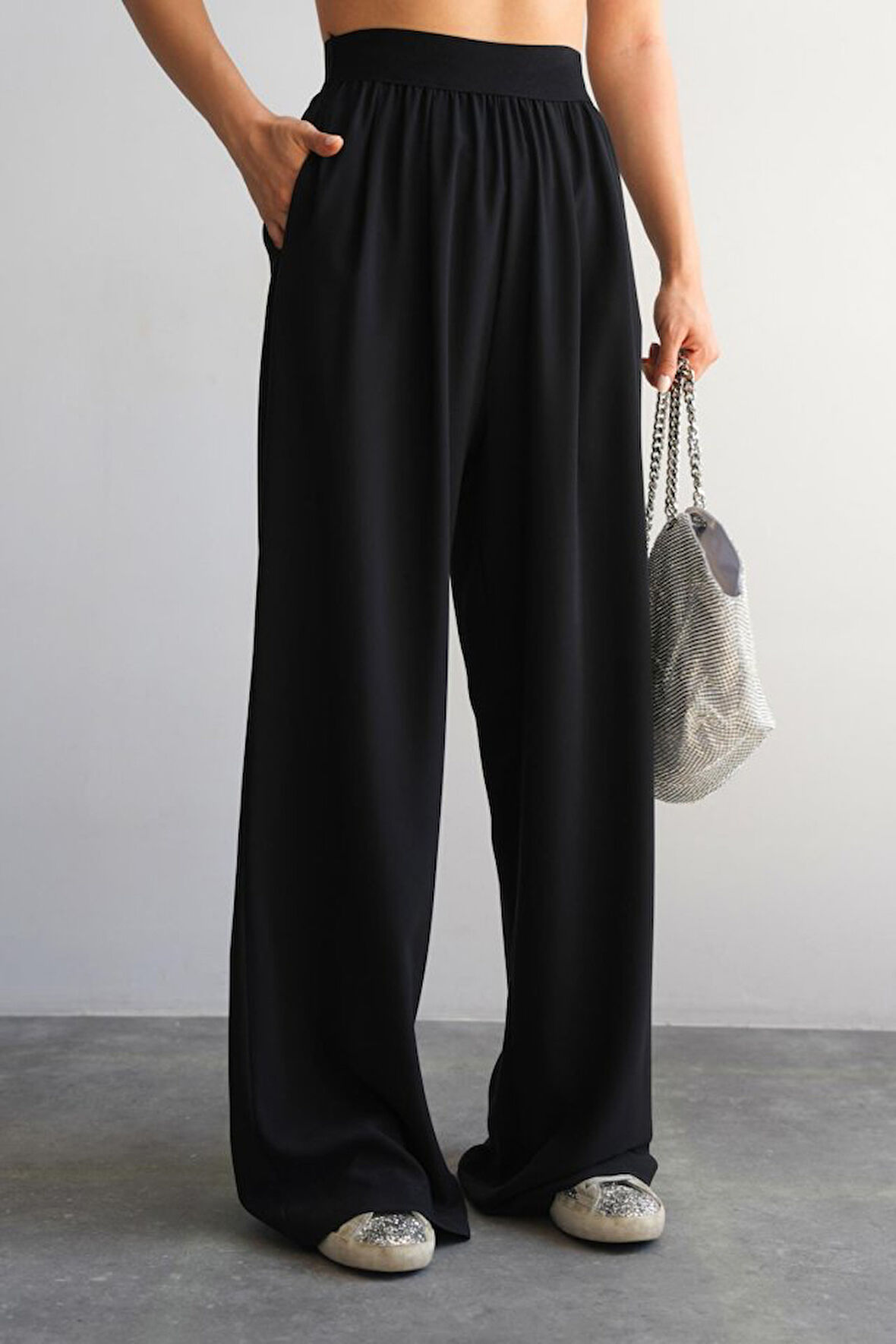 Dokuma Pantolon - Siyah