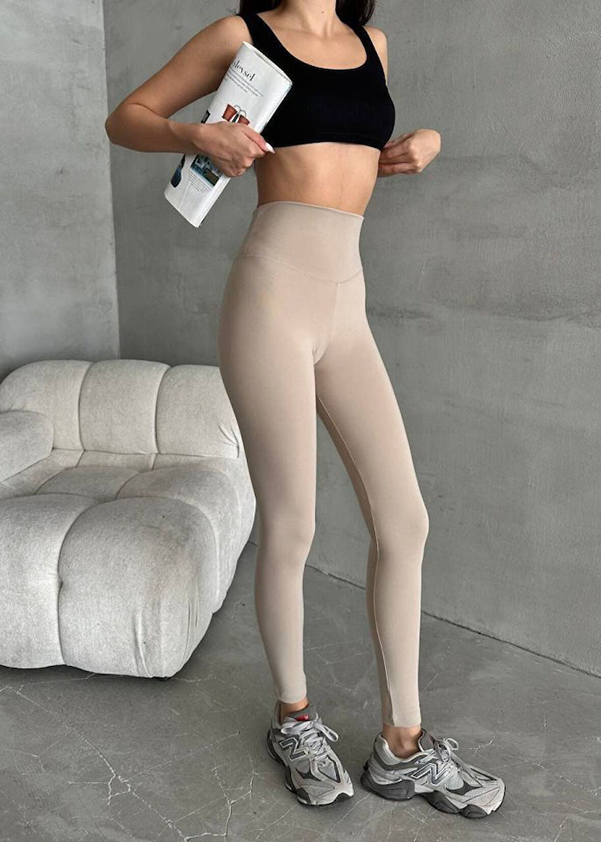 Kadın Yüksel Bel Korse Detay Toparlayıcı Tayt