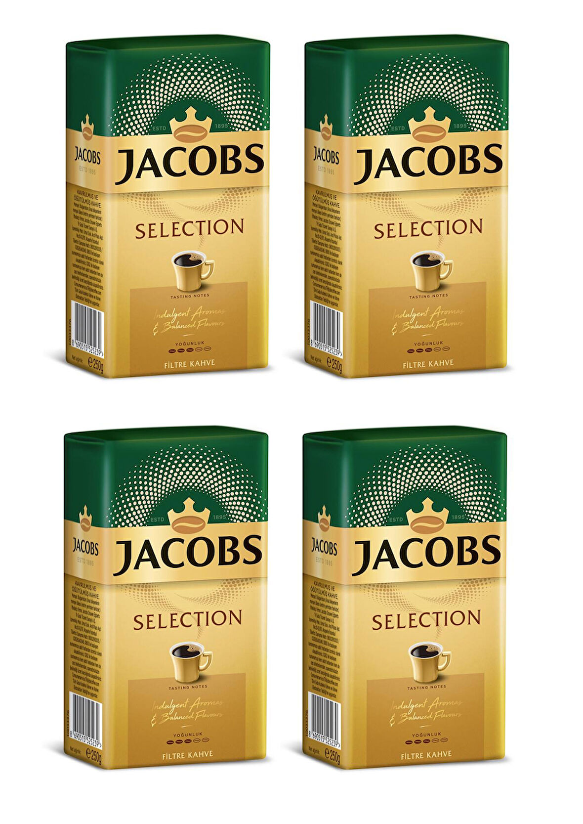 Jacobs Selection Filtre Kahve 250 Gr X 4 Adet