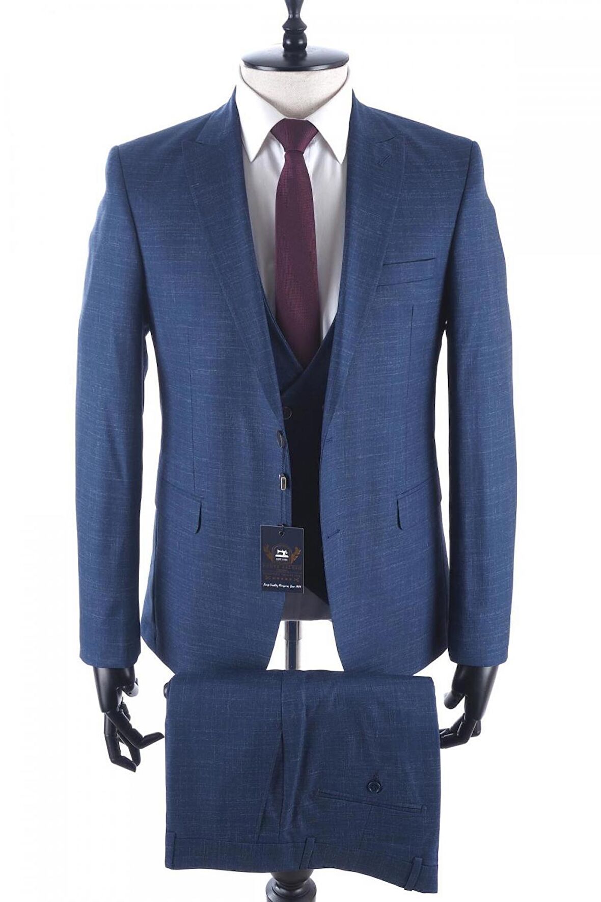 Fonte Falcao Slimfit Yelekli Drop 6 Takım-Lacivert