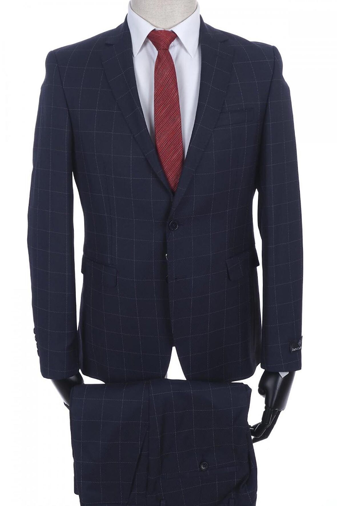 Jan Carlucci Yünlü Slimfit  Drop 6 Takım