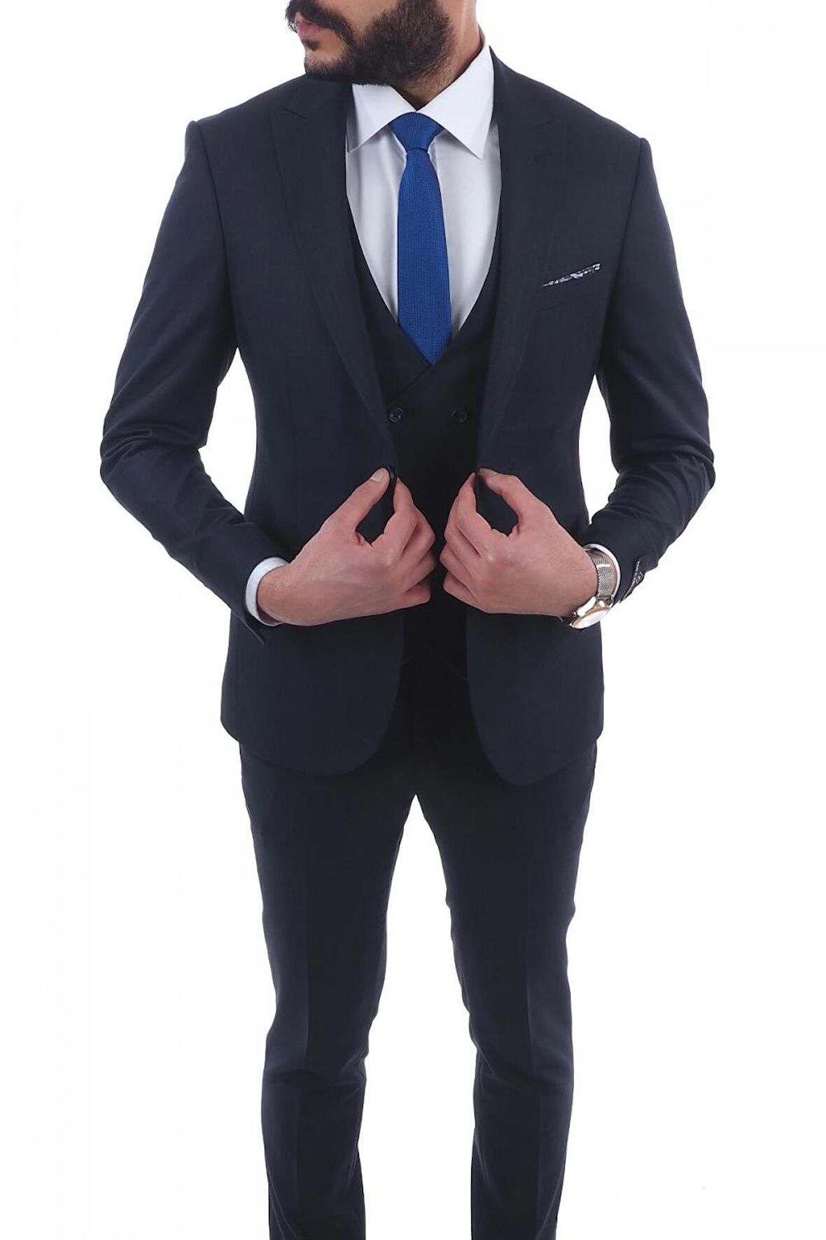 Jan Carlucci Slimfit Yelekli Drop 6 Takım