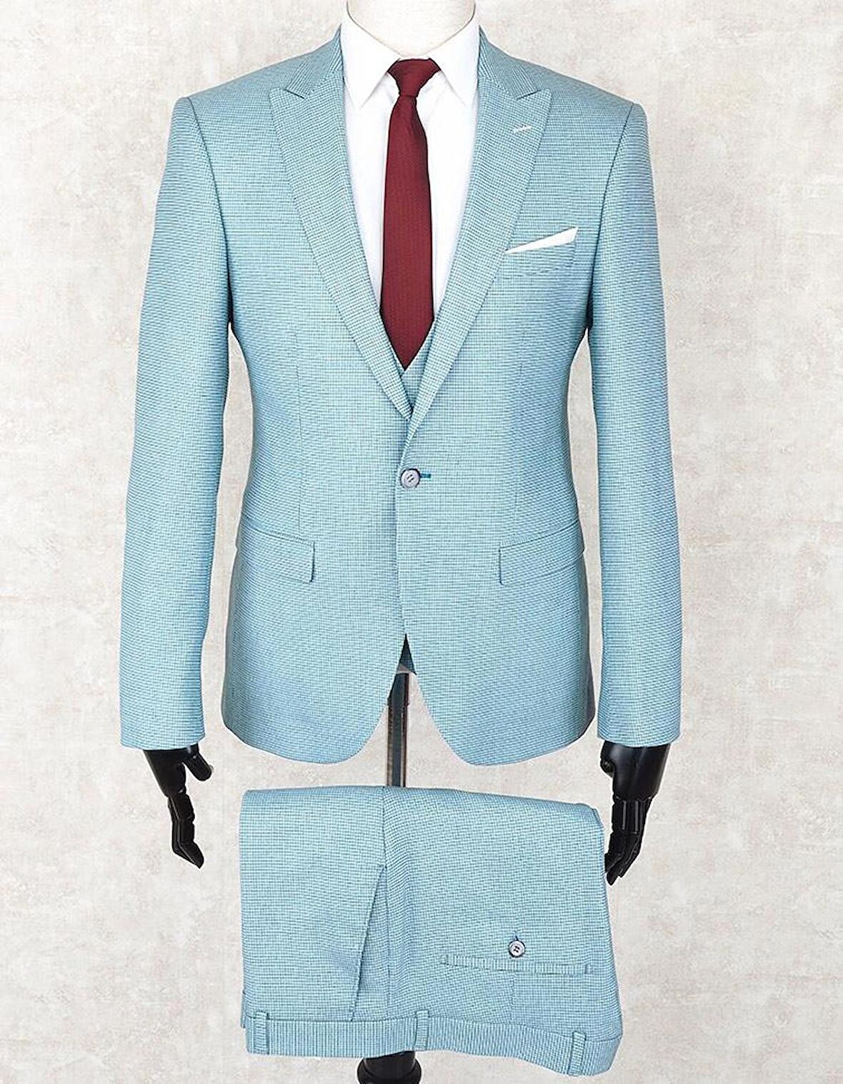 Jan Carlucci Slimfit Yelekli Drop 6 Takım