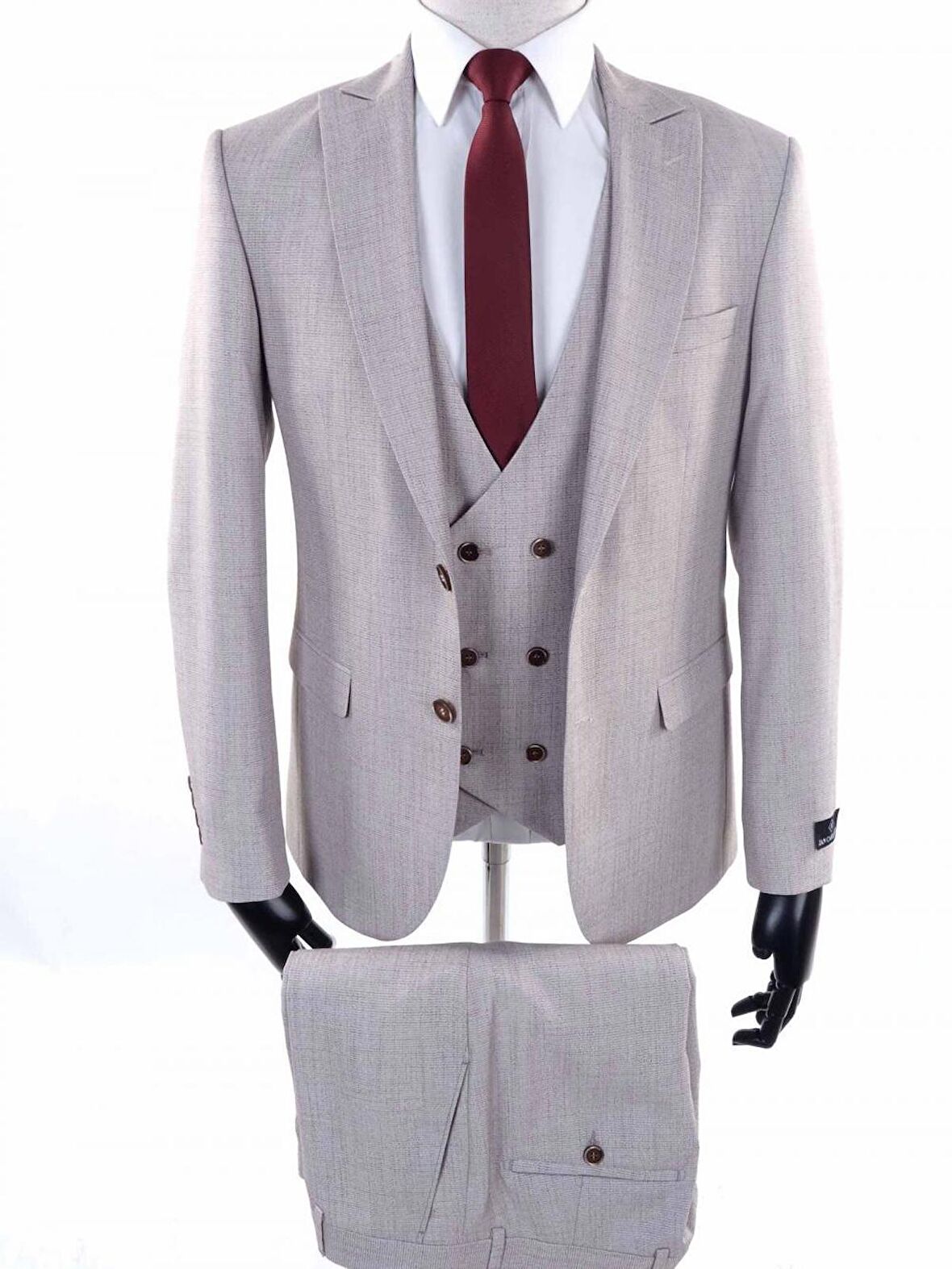 Jan Carlucci Slimfit Yelekli Drop 6 Takım