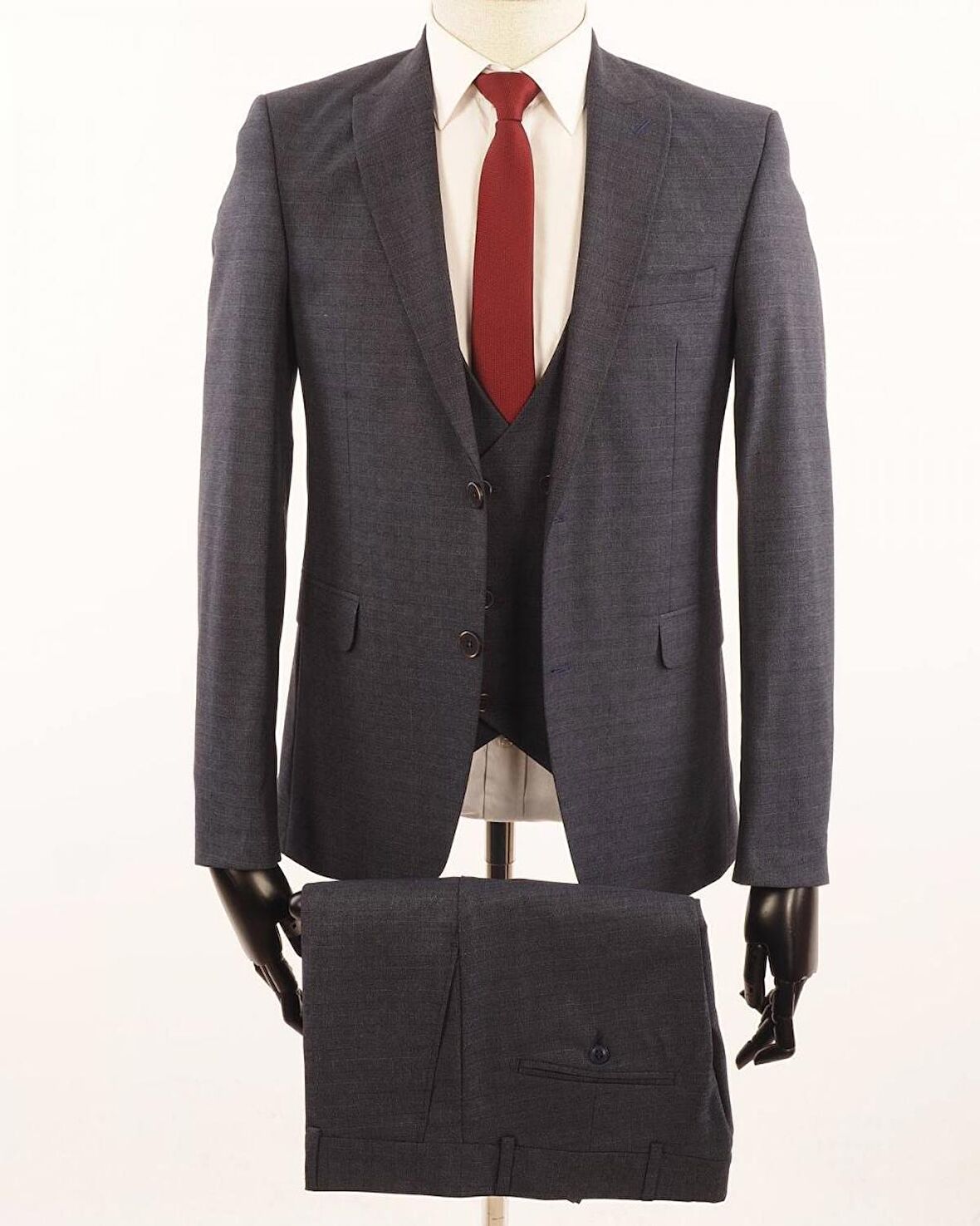 Fonte Falcao Slimfit Yelekli Drop 6 Takım-Lacivert