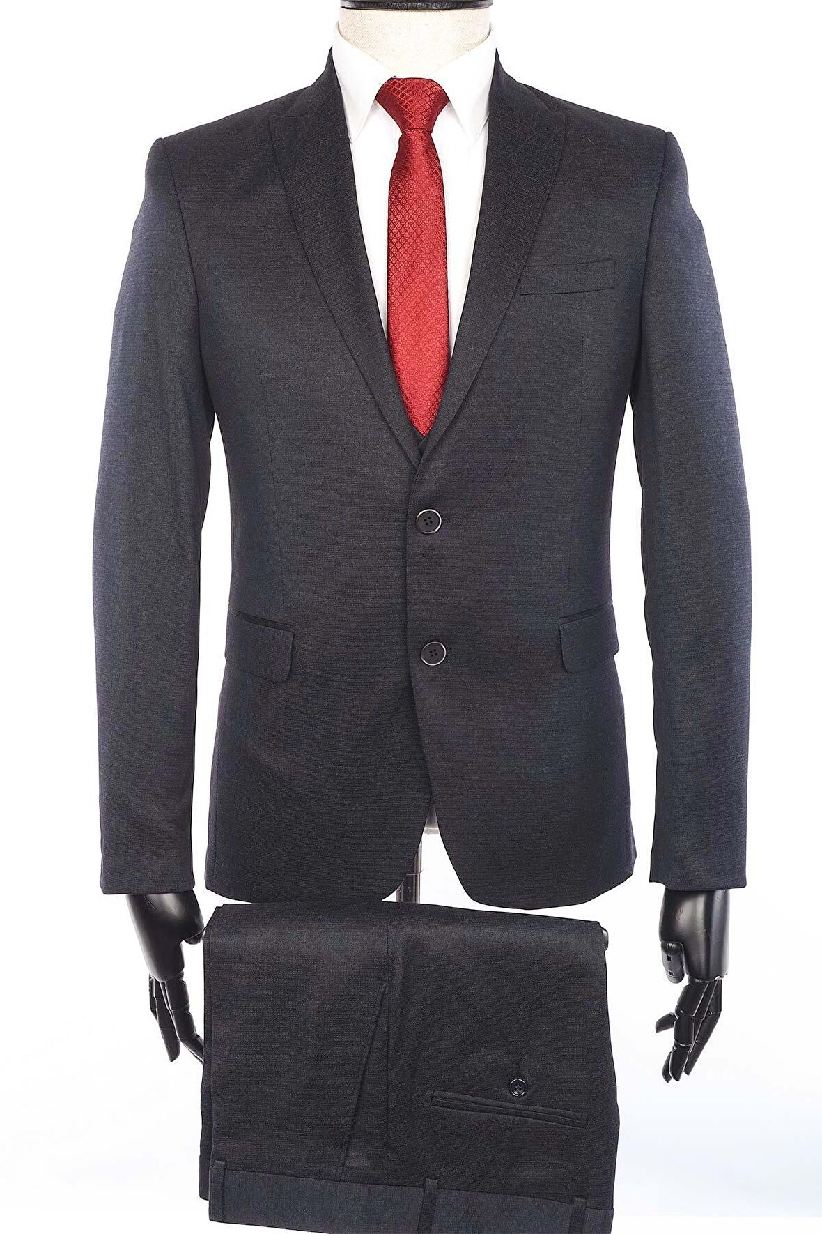 Fonte Falcao Slimfit Yelekli Drop 6 Takım-Antrasit
