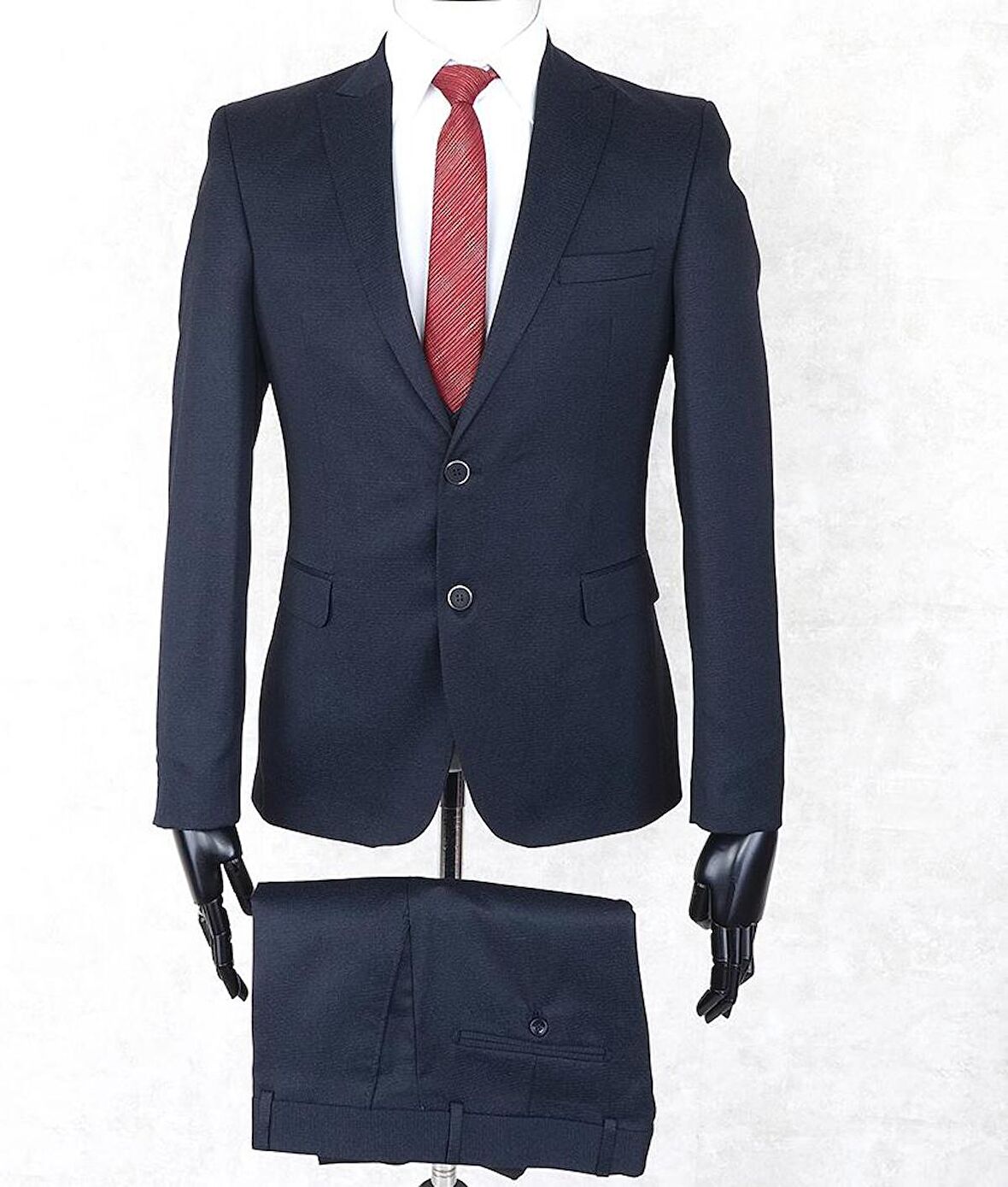Fonte Falcao Slimfit Yelekli Drop 6 Takım-Lacivert