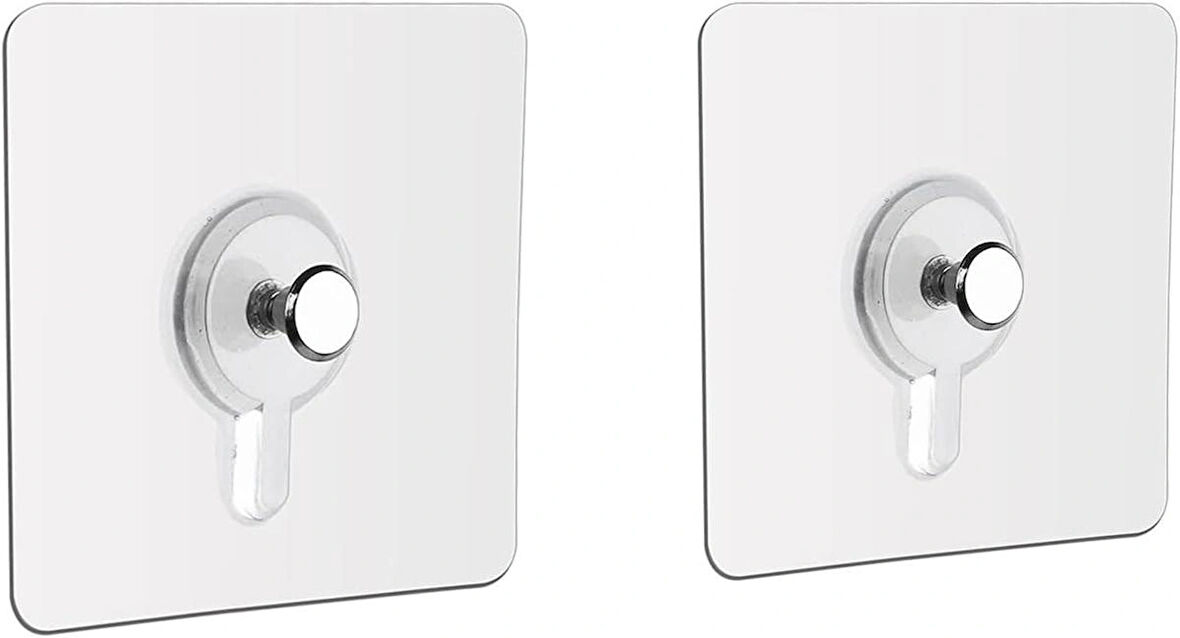 Microcase Güçlü Plastik Yapışkanlı Hanger Banyo Mutfak Eşya Vb. Ürün Askılığı AL4465 - 2 Adet