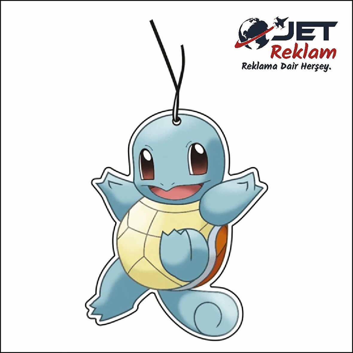 Jethızında Pokemon Squirtle Tasarımlı Dekoratif Oto Kokusu