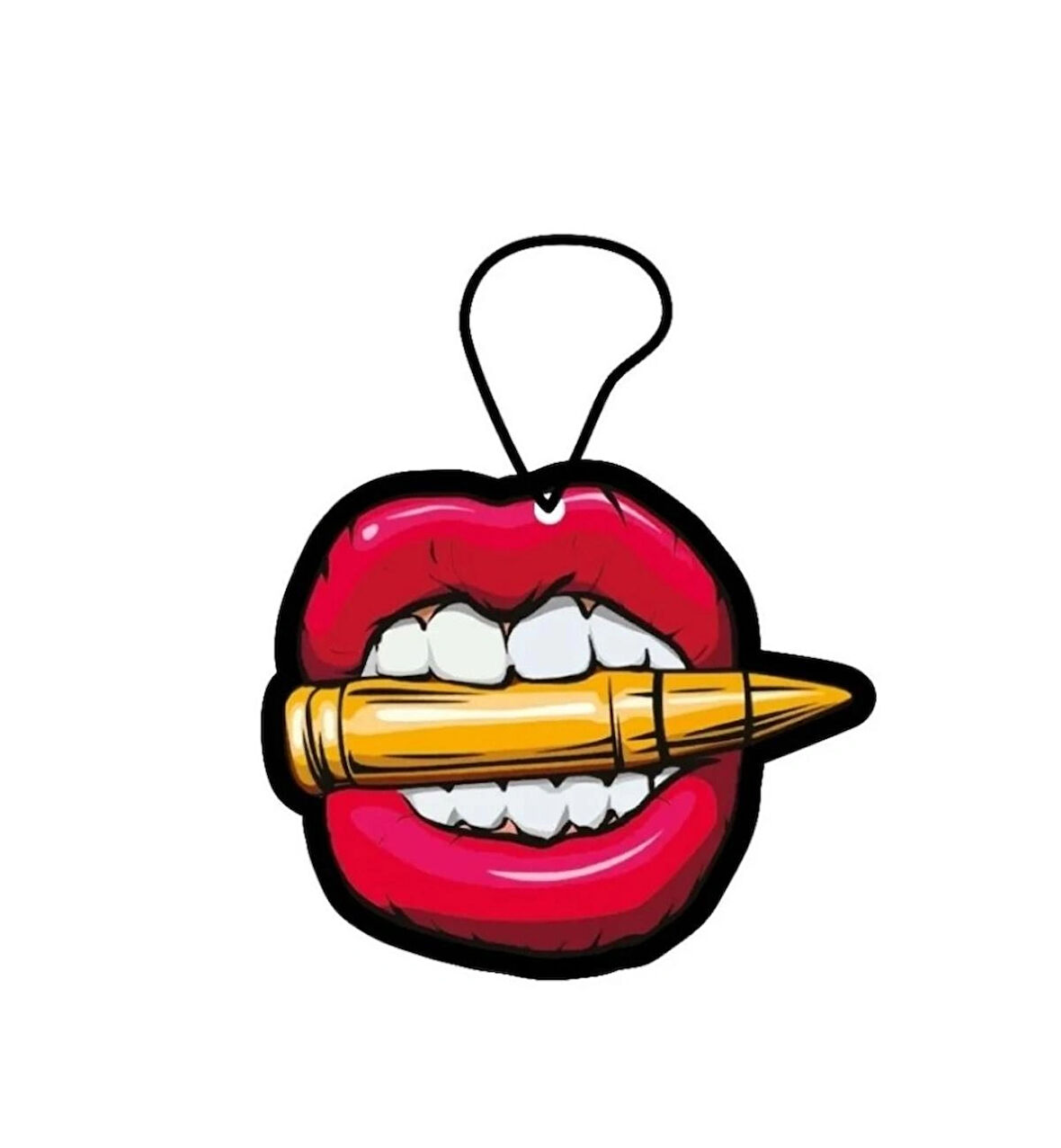 Jethızında Dudak Kurşun Tasarımlı Dekoratif Oto Kokusu