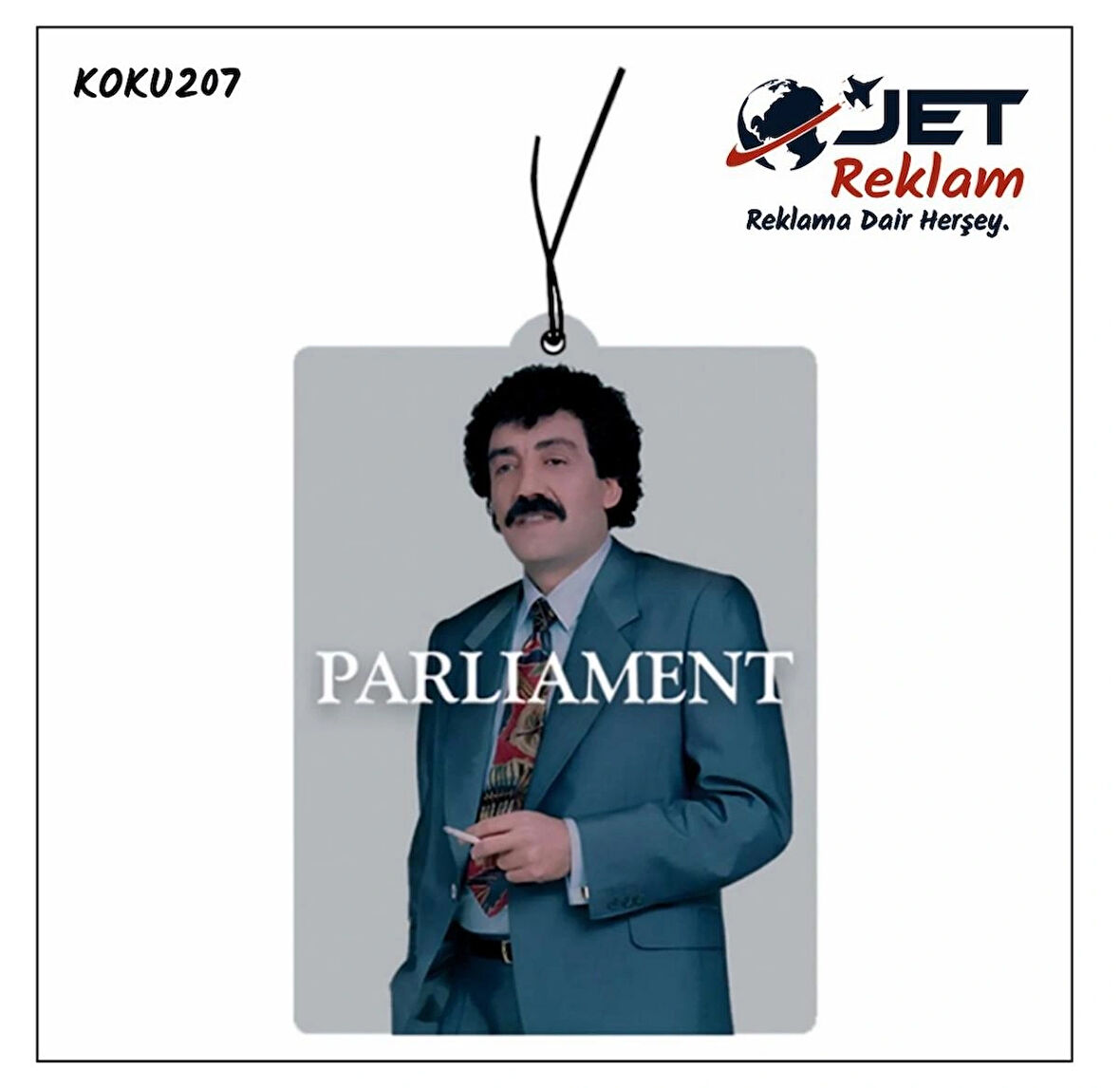 Jethızında Müslüm Gürses Parliament Tasarımlı Dekoratif Oto Araç Kokusu