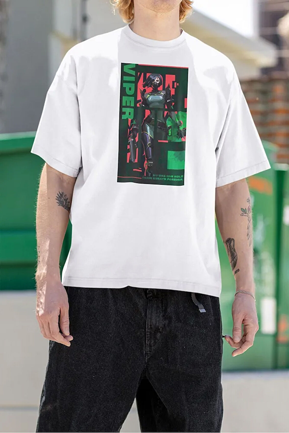 Vaalorant Viiper Karakter Baskılı Unisex Oversize Tişört