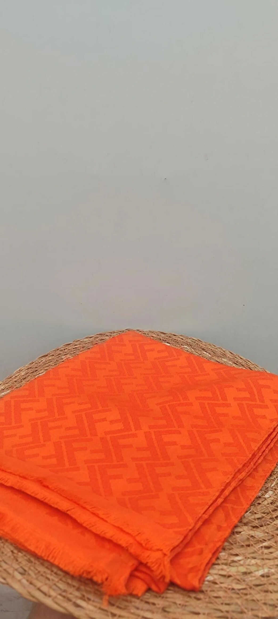 PAMUK JAKRLI ŞAL TURUNCU