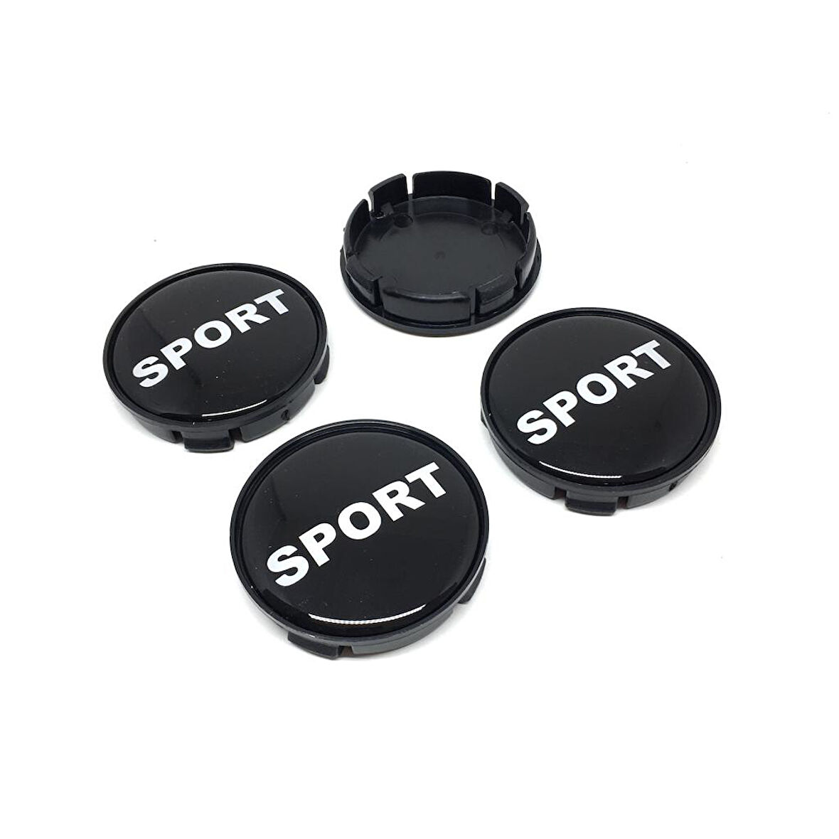Sport Damla Geçme Jant Göbek Kapağı 4’lü Set 55/58mm Siyah