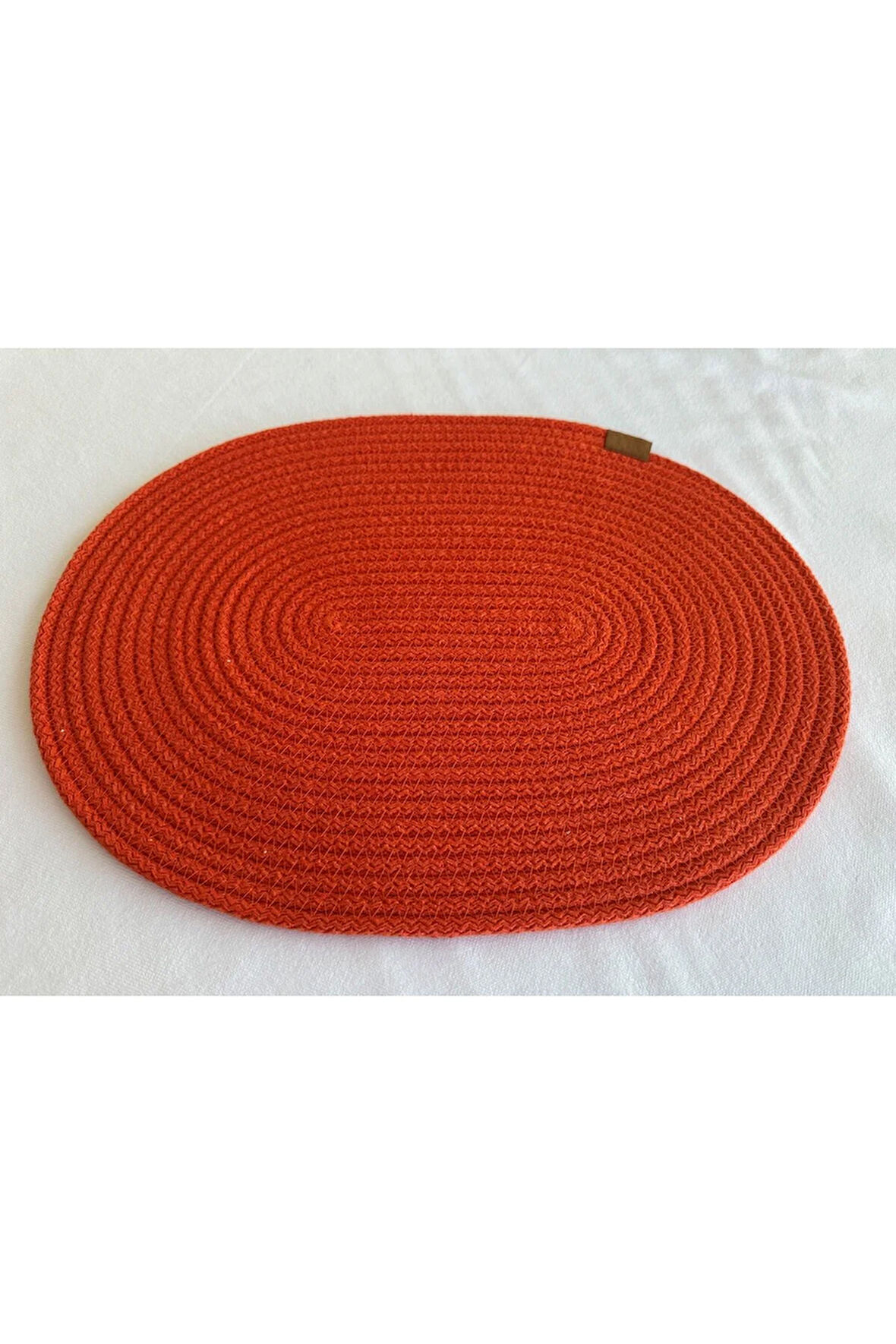 Jüt Amerikan Servis Sofra Altlığı, Masa Dekoru Supla Oval Turuncu 30x40 8li