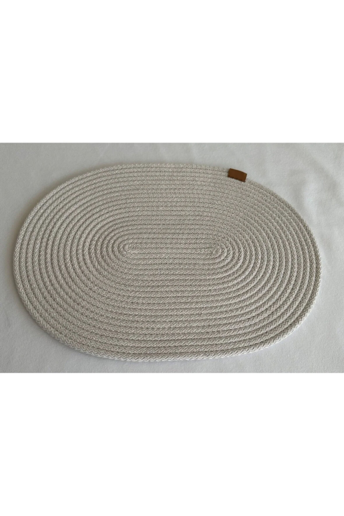 Jüt Amerikan Servis Sofra Altlığı, Masa Dekoru Supla Oval Beyaz 30x40 8li