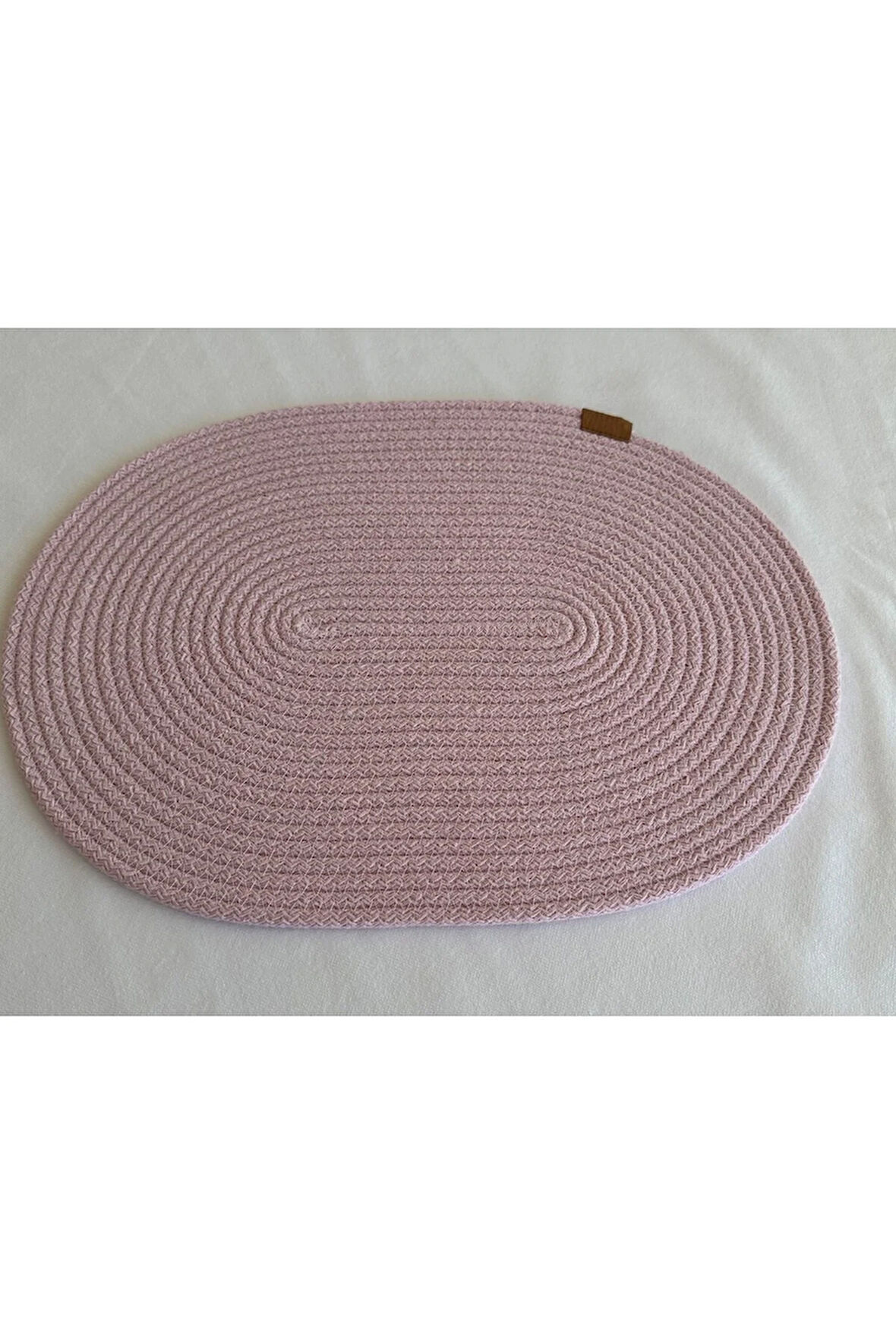 Jüt Amerikan Servis Sofra Altlığı, Masa Dekoru Supla Oval Açık Pembe 30x40 8li